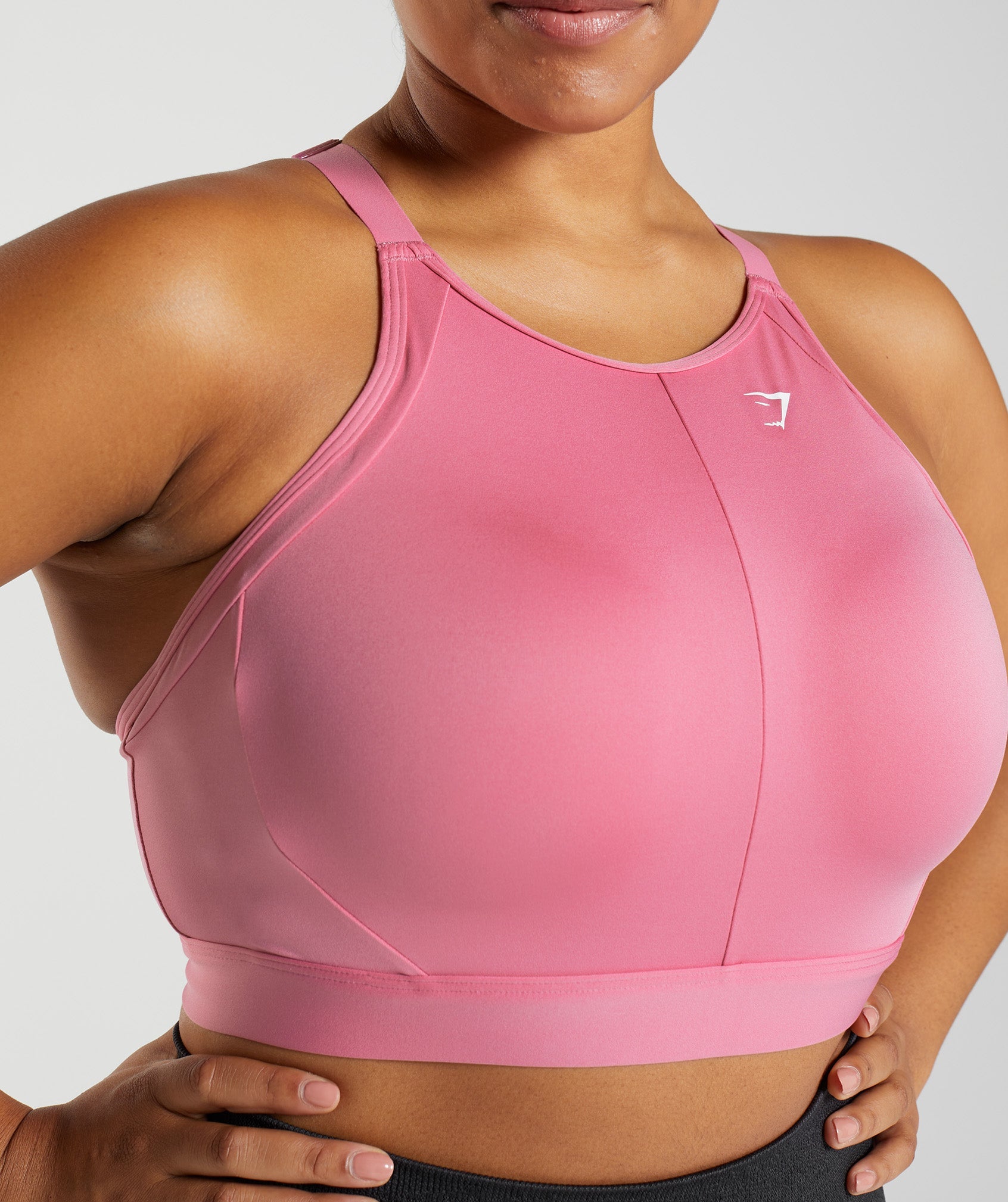 Sujetadores Deportivos Gymshark High Neck High Support Mujer Rosas | 7952803-IM