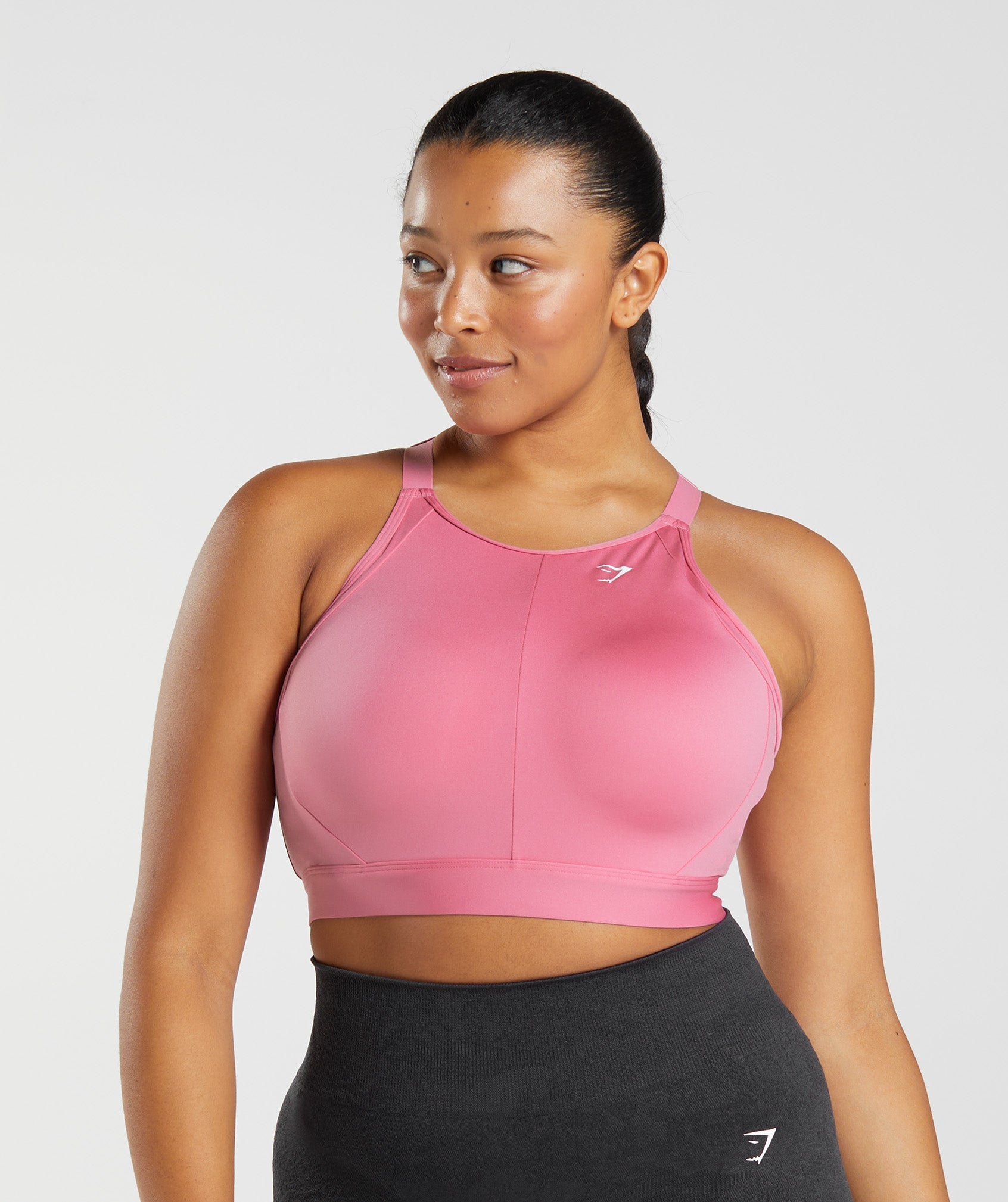 Sujetadores Deportivos Gymshark High Neck High Support Mujer Rosas | 7952803-IM