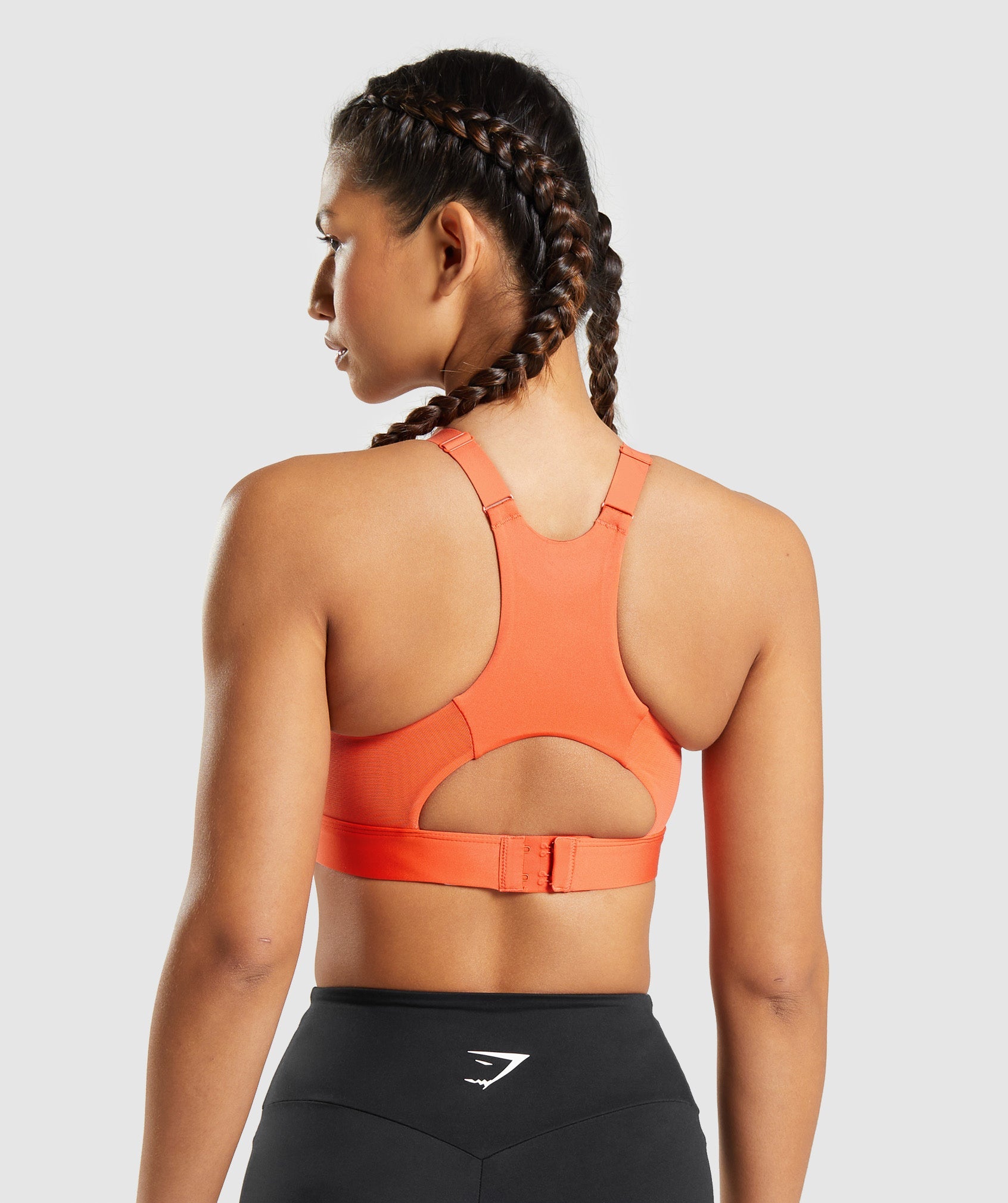 Sujetadores Deportivos Gymshark Mesh Neckline 2.0 Mujer Naranjas | 9376581-SM