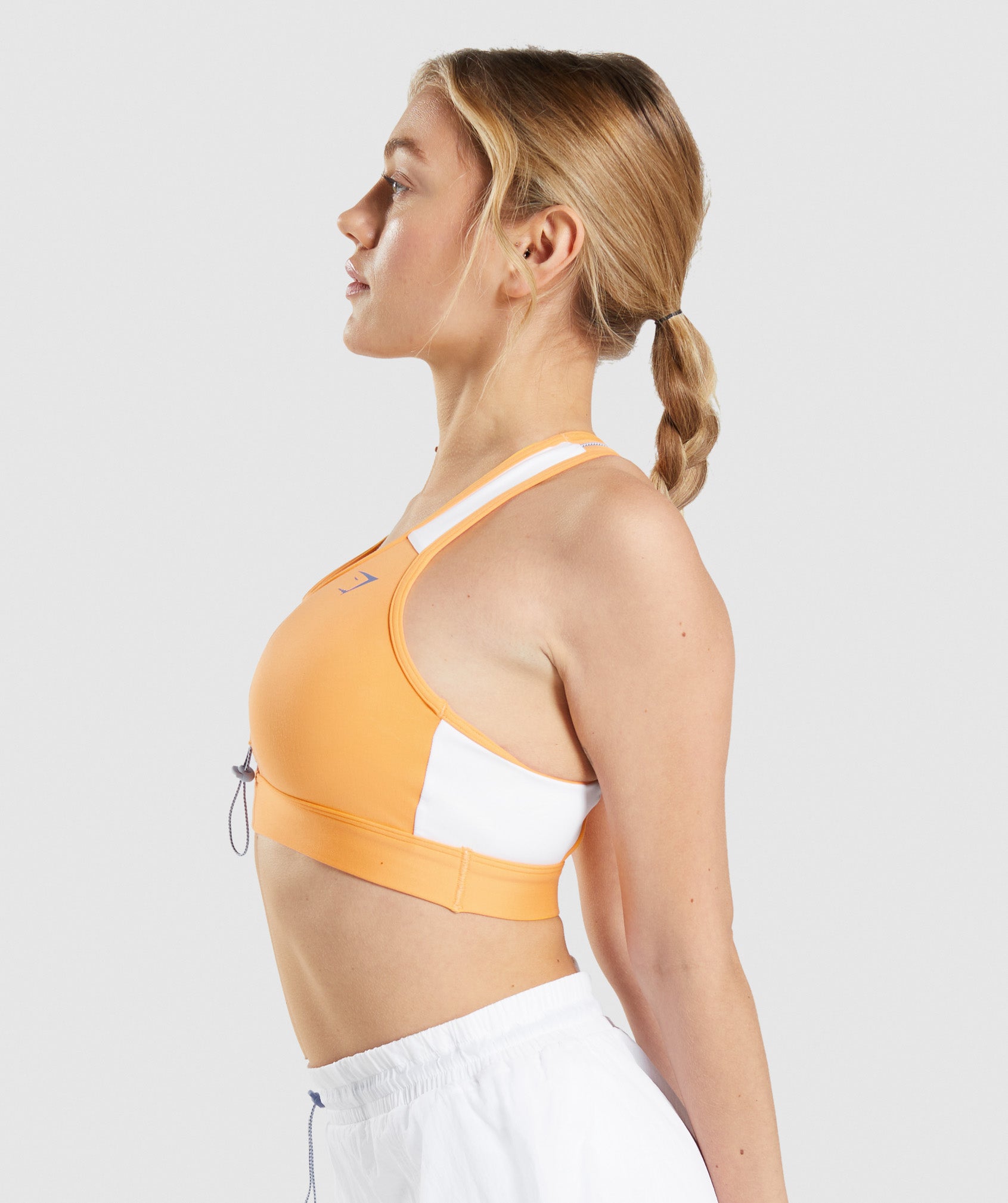 Sujetadores Deportivos Gymshark Pulse Mujer Naranjas Blancas | 8549217-DZ