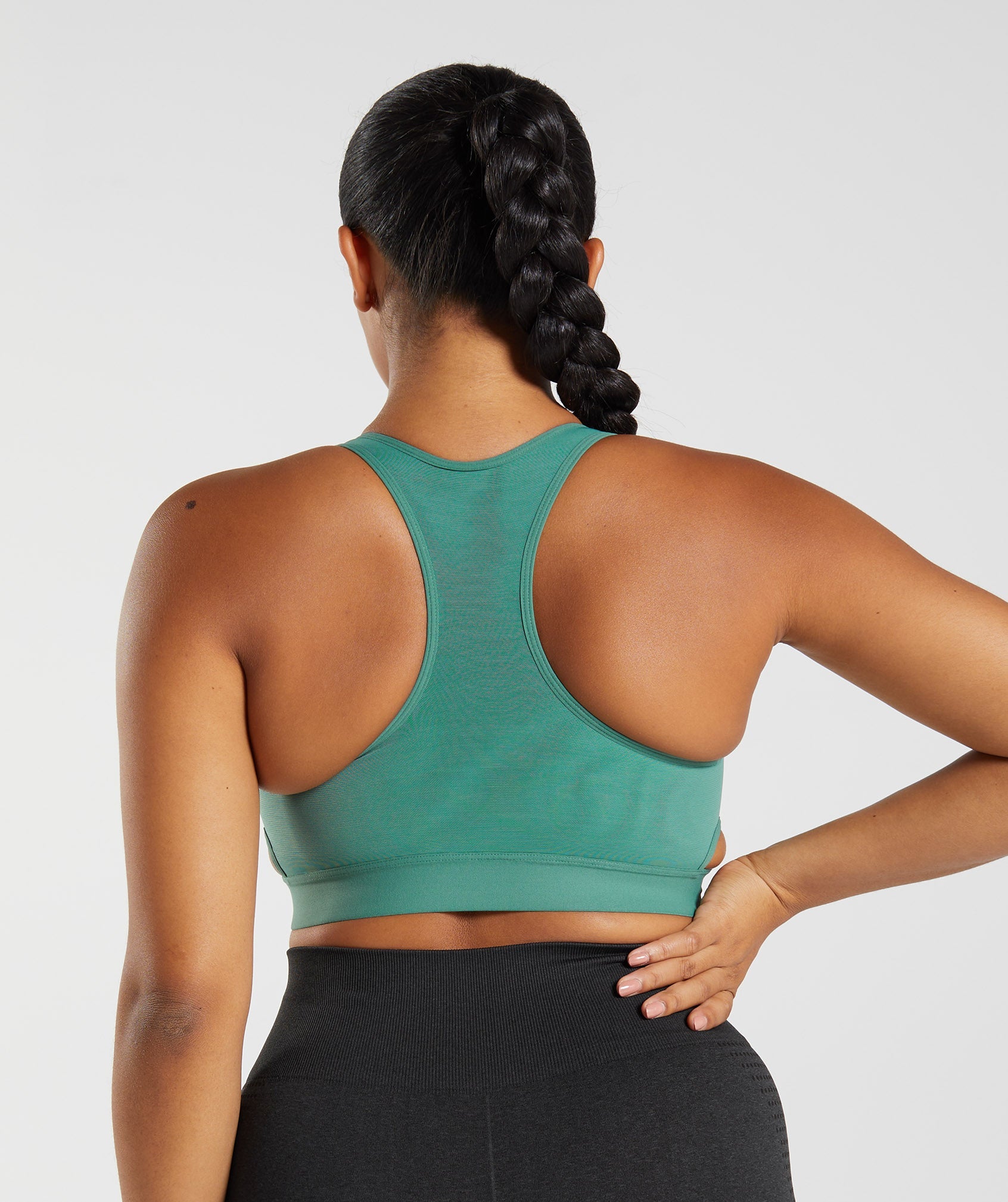 Sujetadores Deportivos Gymshark Racerback High Support Mujer Verde | 3291650-GP