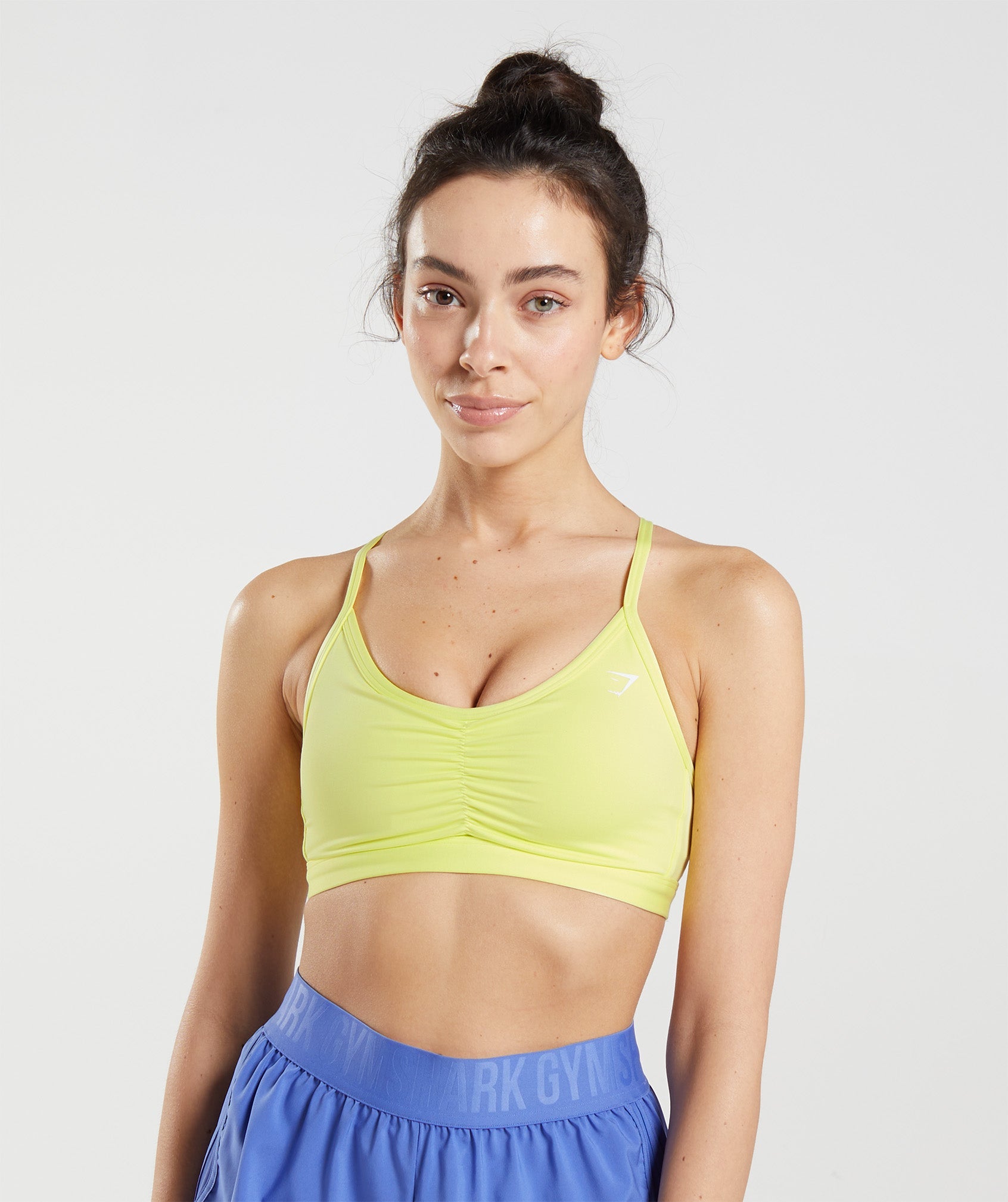 Sujetadores Deportivos Gymshark Ruched Entrenamiento Mujer Verde | 5467081-VH