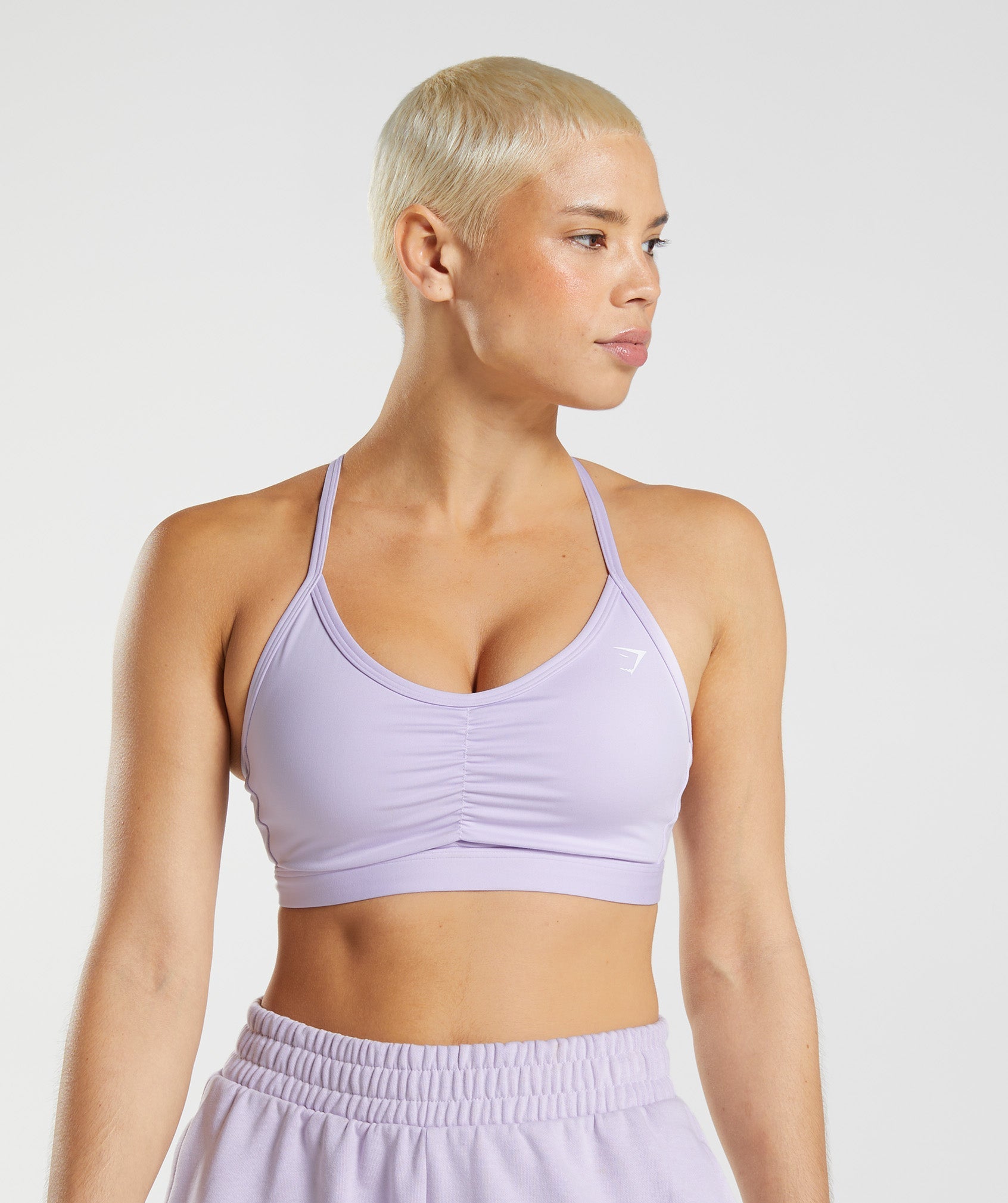 Sujetadores Deportivos Gymshark Ruched Mujer Moradas | 3876240-TG