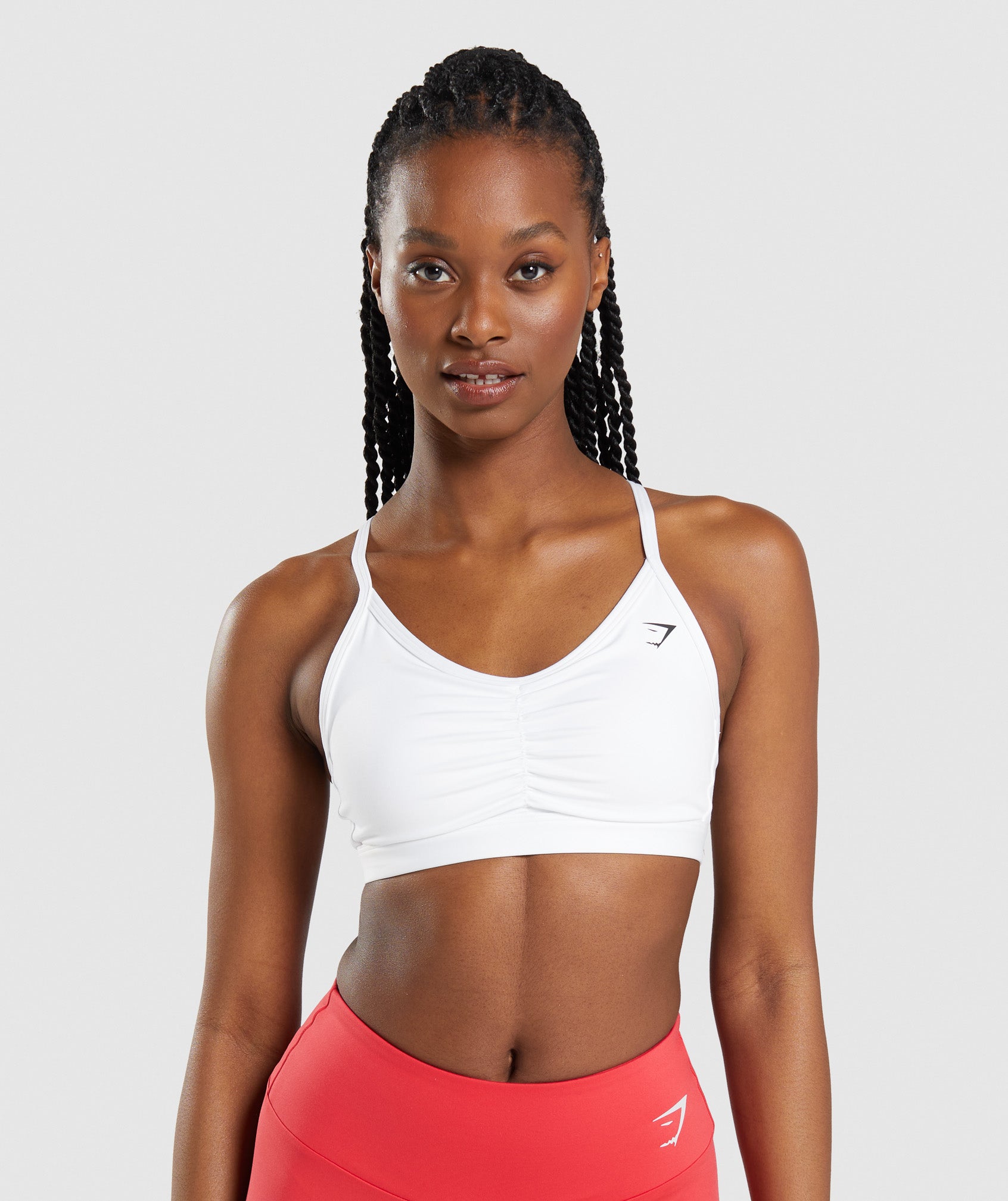 Sujetadores Deportivos Gymshark Ruched Mujer Blancas | 7018264-BU