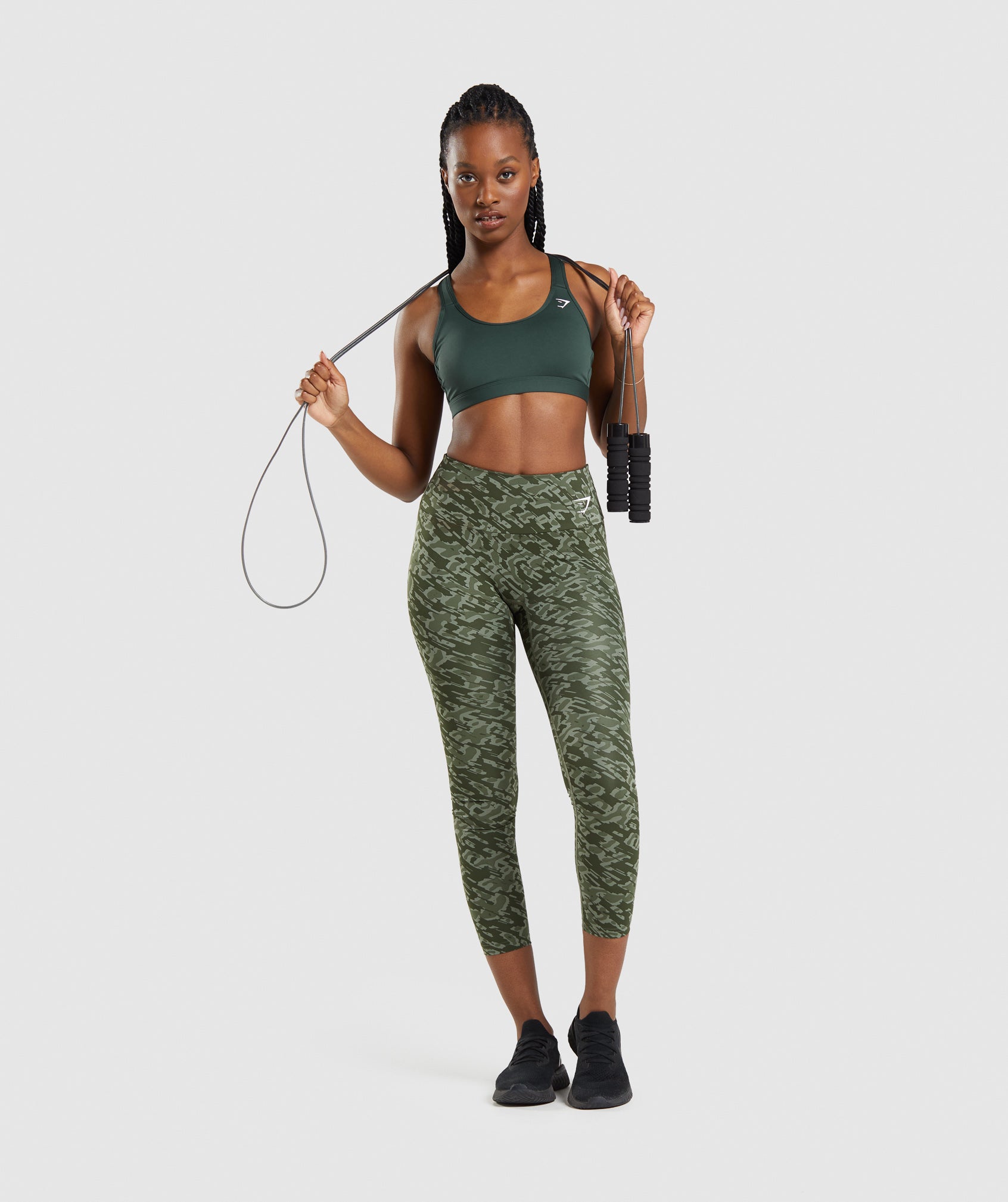 Sujetadores Deportivos Gymshark Scoop Neck Mujer Obsidian Verde | 2907453-JL