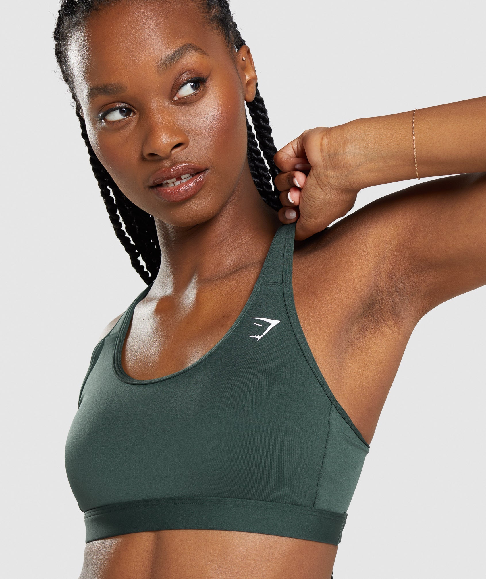 Sujetadores Deportivos Gymshark Scoop Neck Mujer Obsidian Verde | 2907453-JL