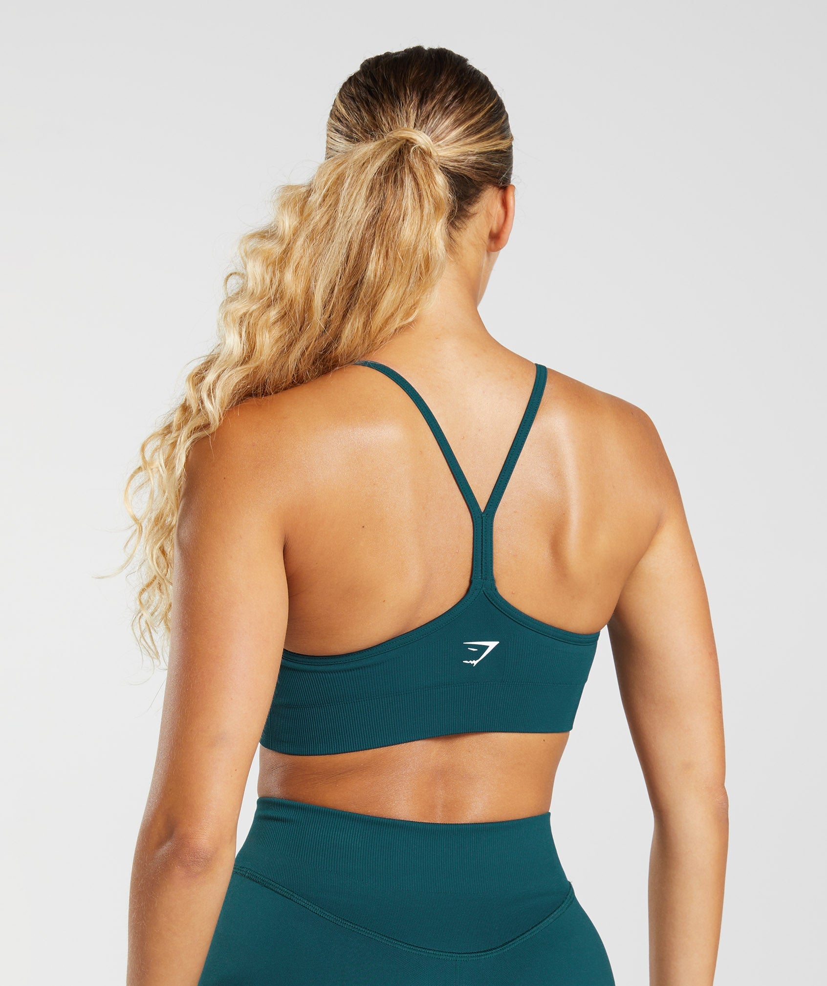 Sujetadores Deportivos Gymshark Sweat Seamless Mujer Turquesa | 3158294-EL