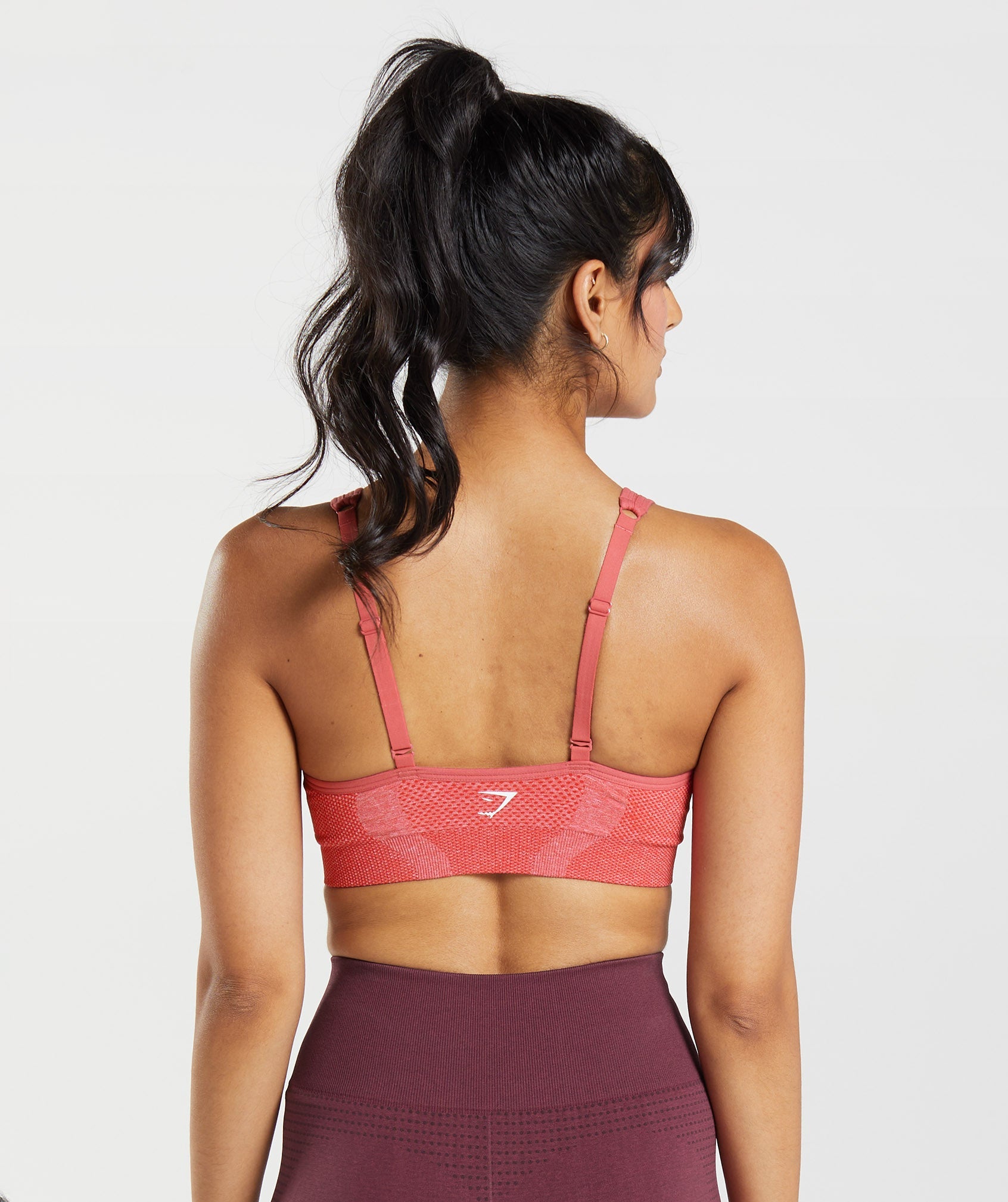 Sujetadores Deportivos Gymshark Vital Seamless 2.0 V Neck Mujer Rojas | 5018296-VL