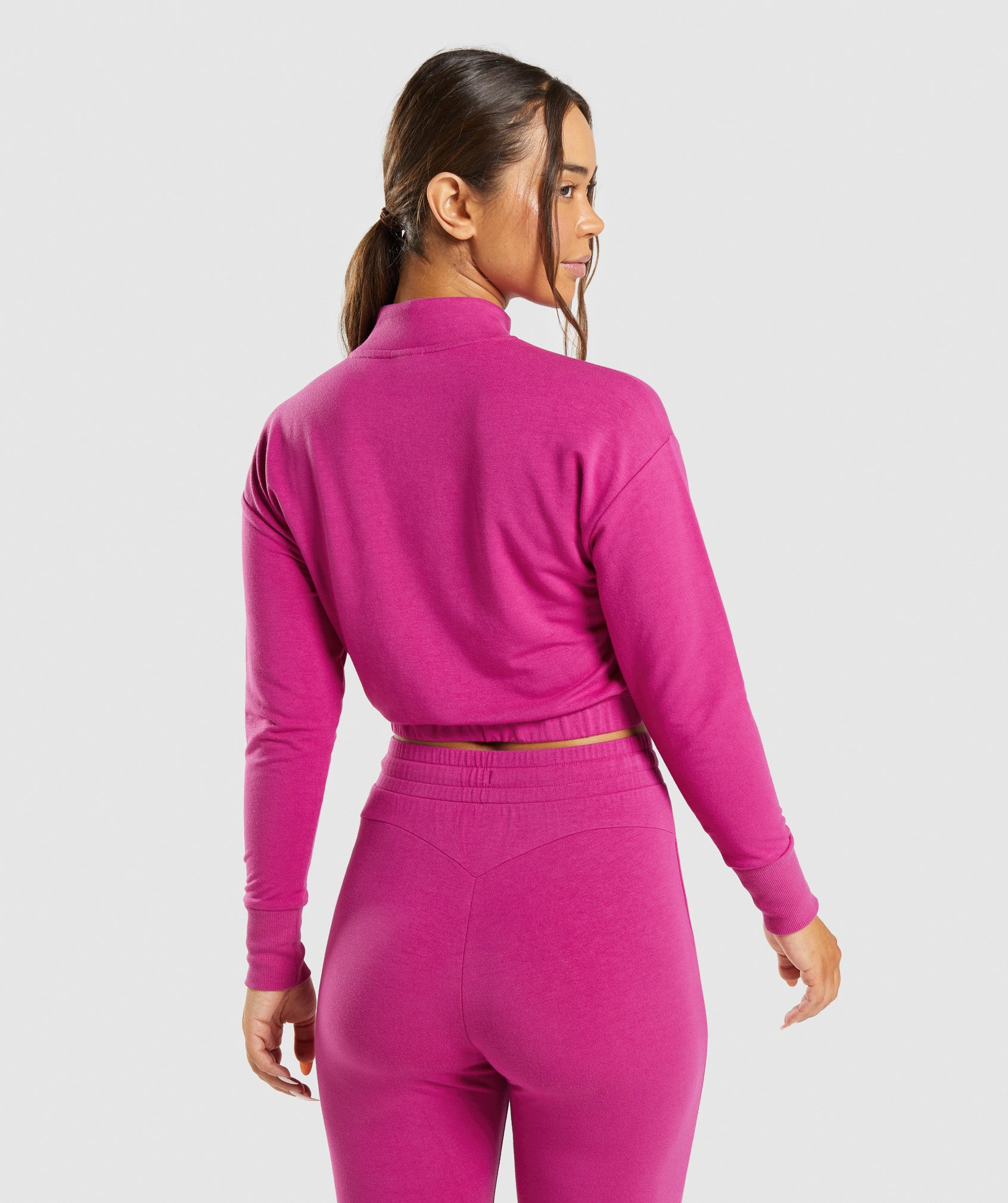 Suéteres Gymshark Entrenamiento Pippa Pullover Mujer Rosas | 8972146-RT