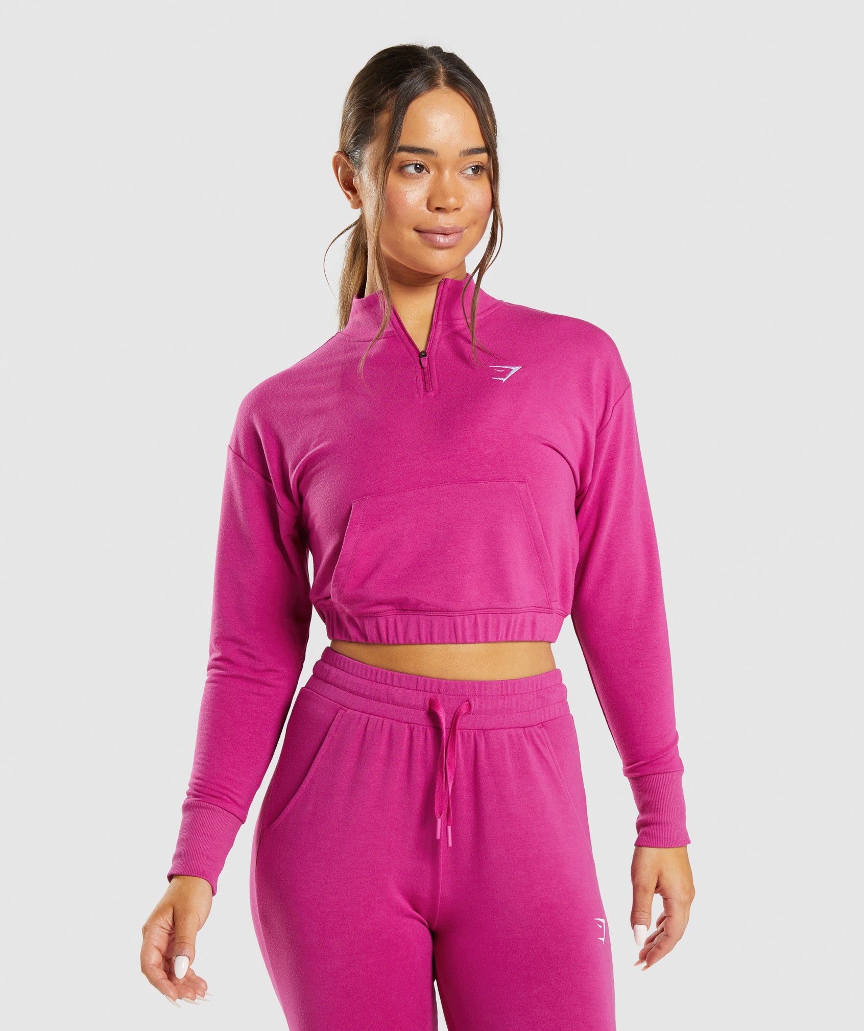 Suéteres Gymshark Entrenamiento Pippa Pullover Mujer Rosas | 8972146-RT