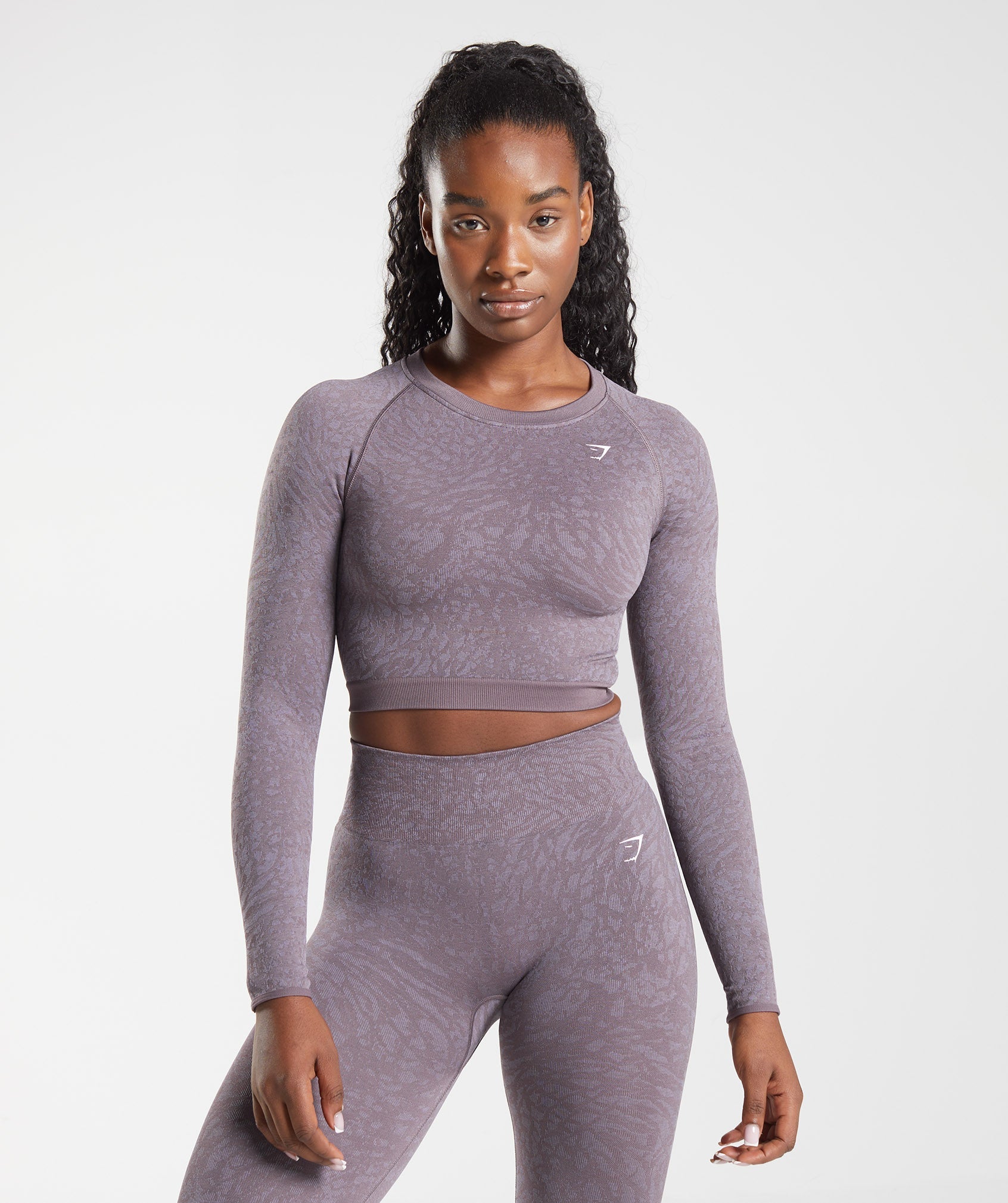 Tops Gymshark Adapt Animal Seamless Encaje Up Back Mujer Moradas | 8215964-TO