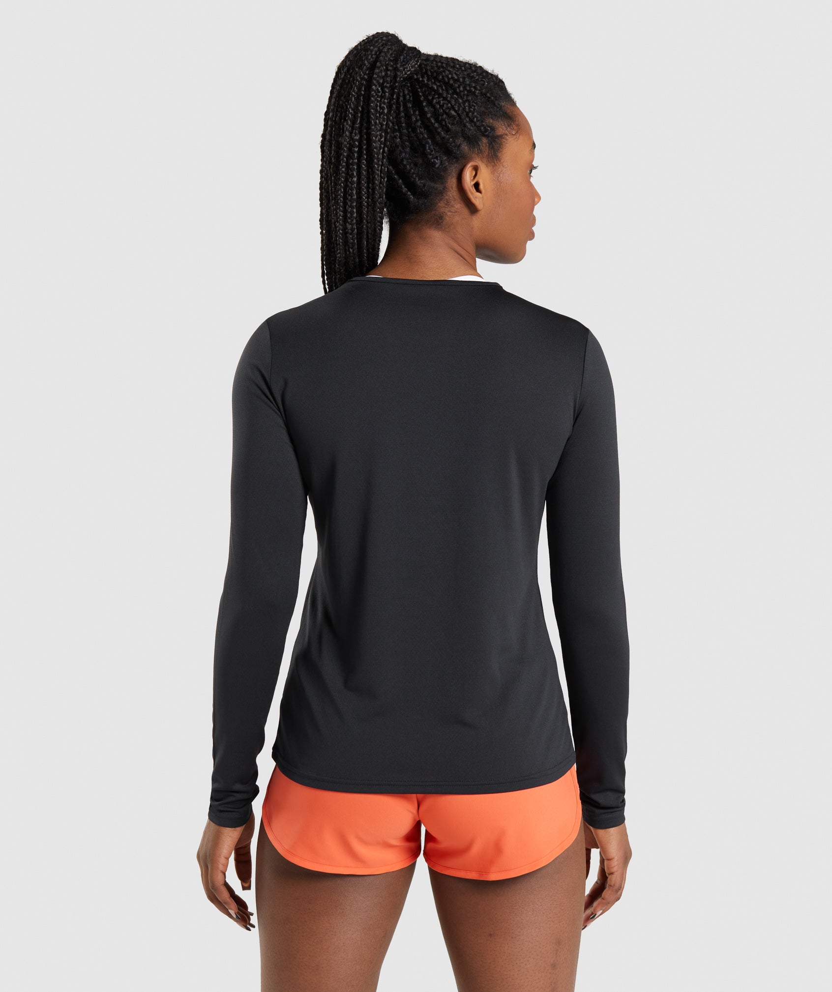 Tops Gymshark Entrenamiento Long Sleeve Mujer Negras | 0718542-SW