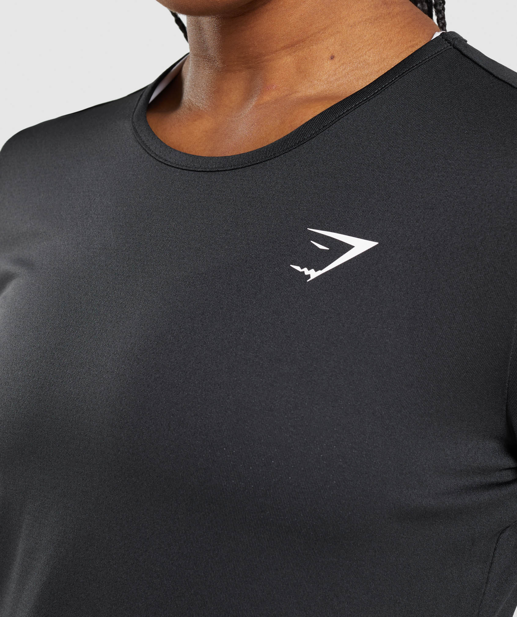 Tops Gymshark Entrenamiento Long Sleeve Mujer Negras | 0718542-SW