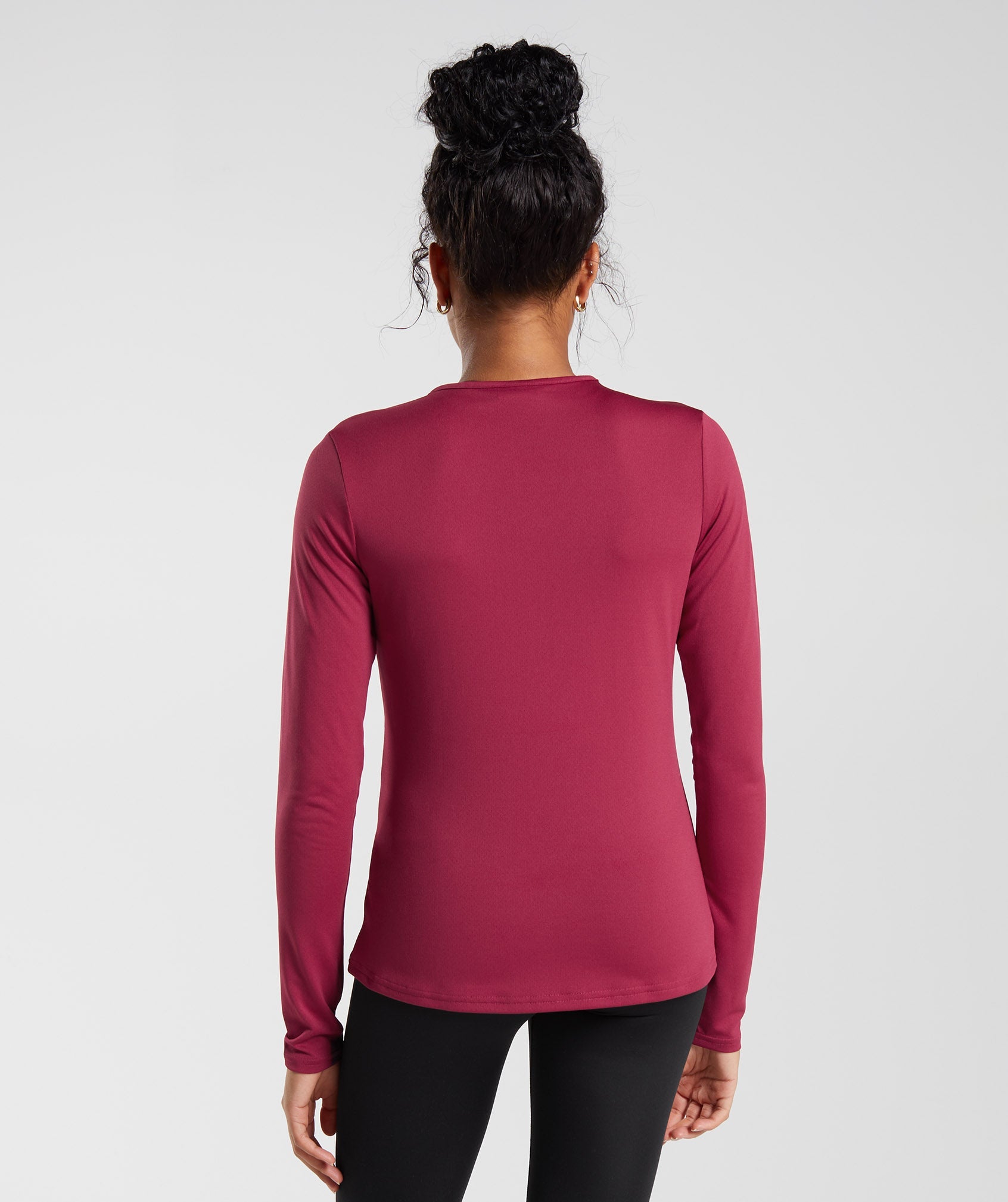 Tops Gymshark Entrenamiento Long Sleeve Mujer Rosas | 1043958-QY