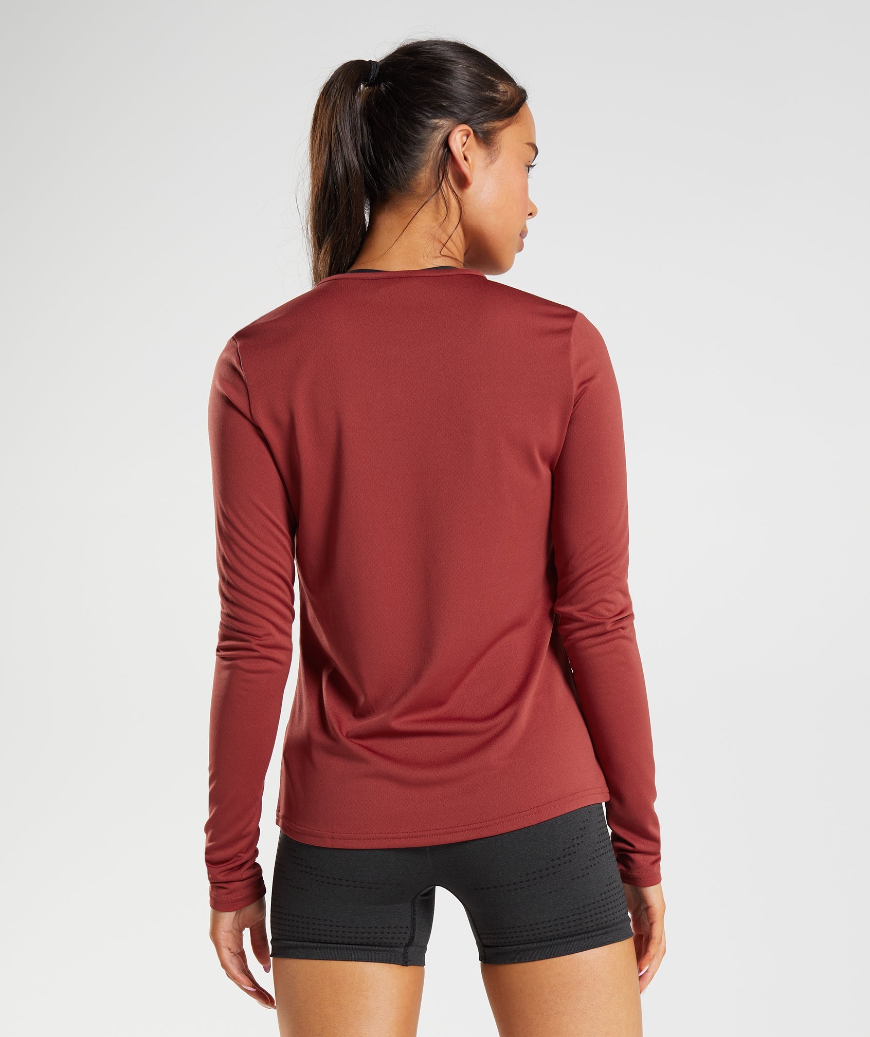 Tops Gymshark Entrenamiento Long Sleeve Mujer Rojas | 7915326-MF