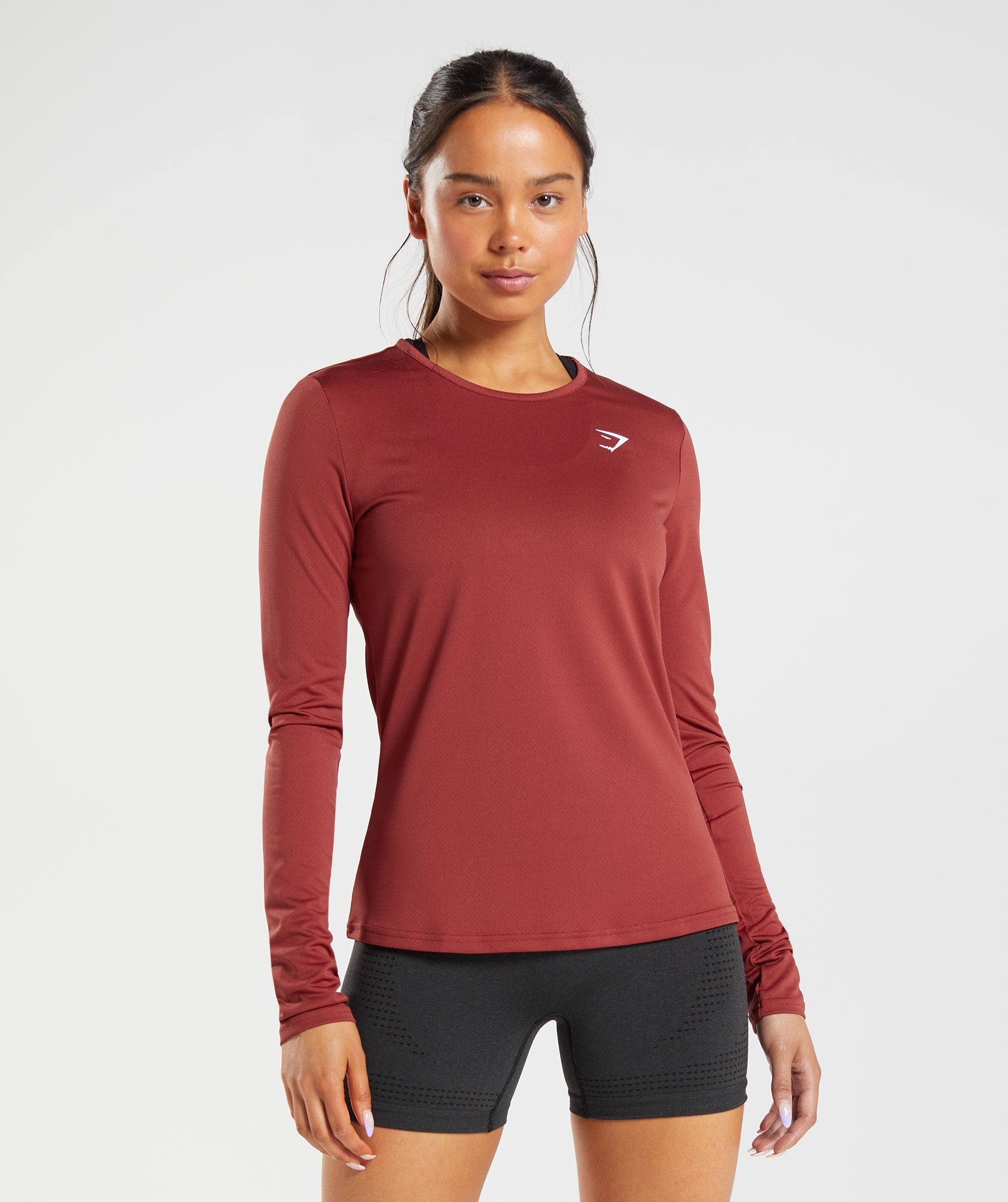 Tops Gymshark Entrenamiento Long Sleeve Mujer Rojas | 7915326-MF