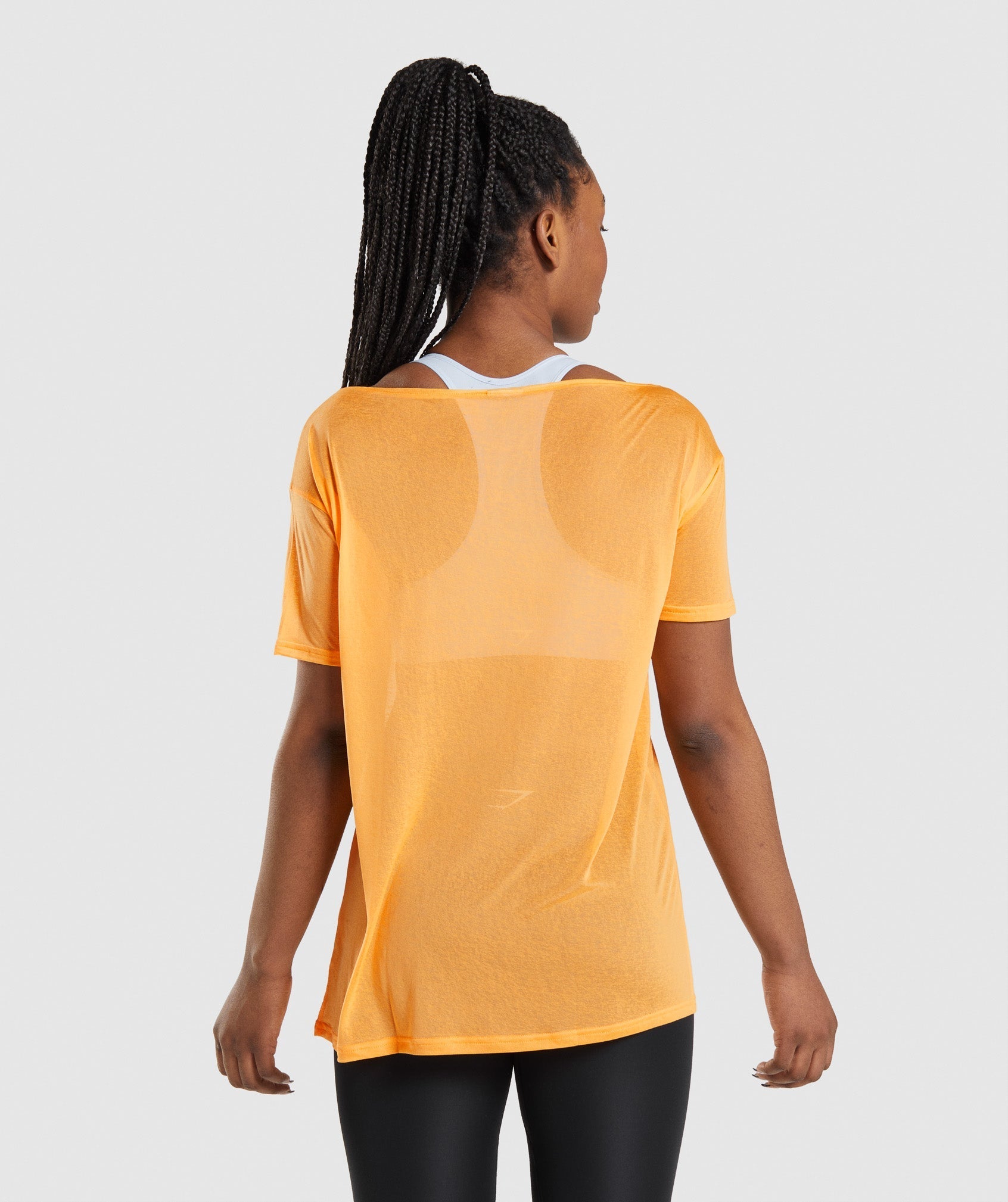 Tops Gymshark Entrenamiento Oversized Mujer Naranjas | 7351089-BL