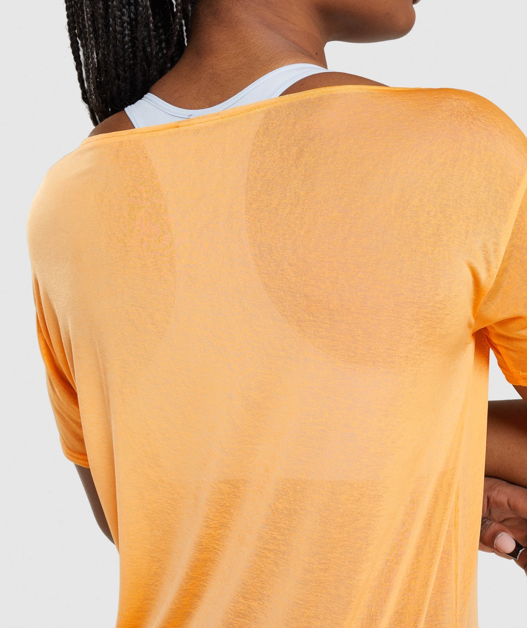 Tops Gymshark Entrenamiento Oversized Mujer Naranjas | 7351089-BL