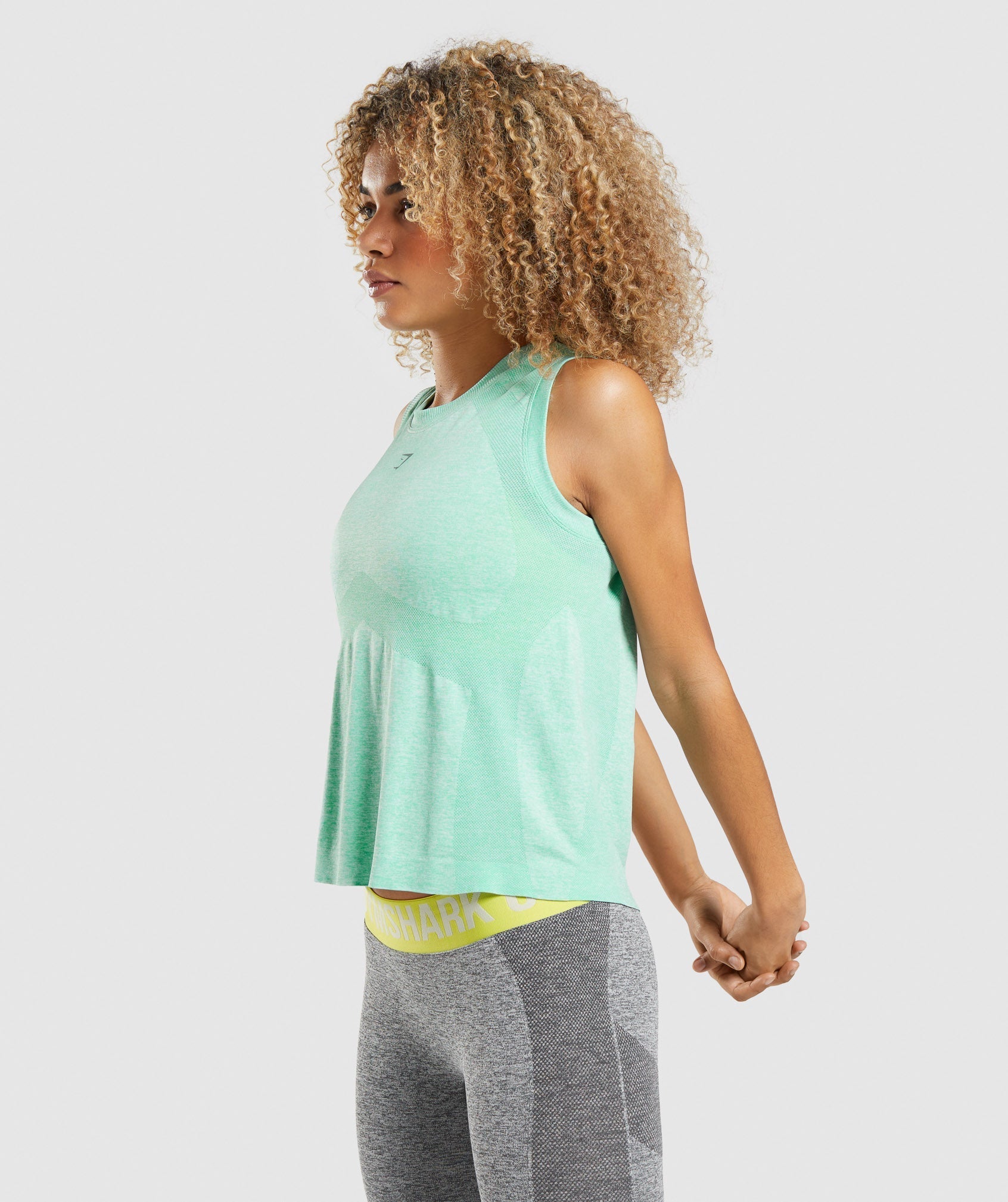 Tops Gymshark Flex Loose Mujer Verde | 2635980-MJ