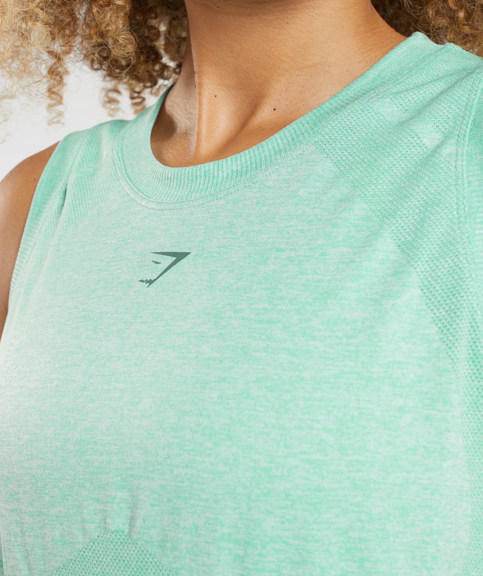 Tops Gymshark Flex Loose Mujer Verde | 2635980-MJ