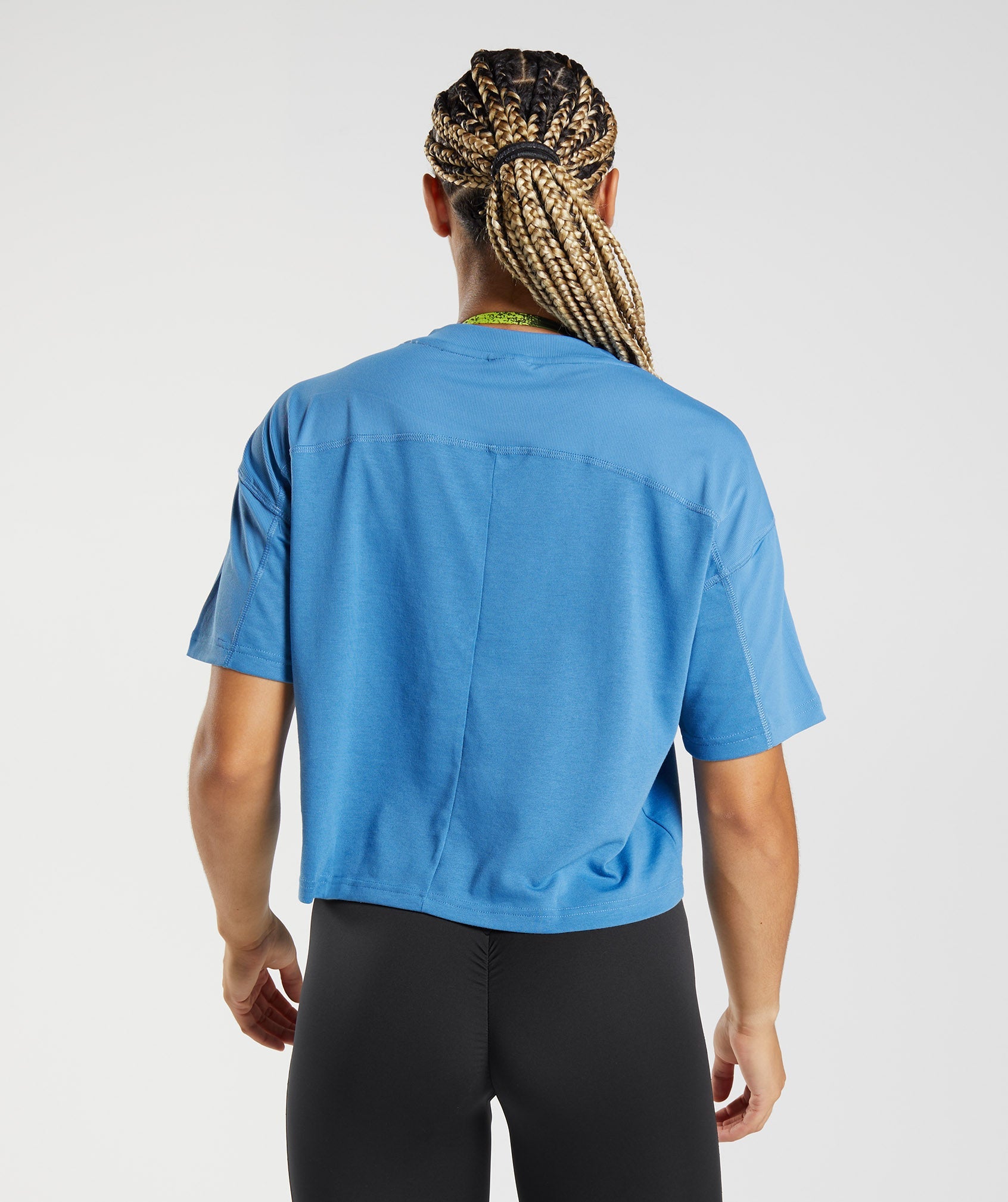 Tops Gymshark GS Power Midi Mujer Azules | 9704632-XB