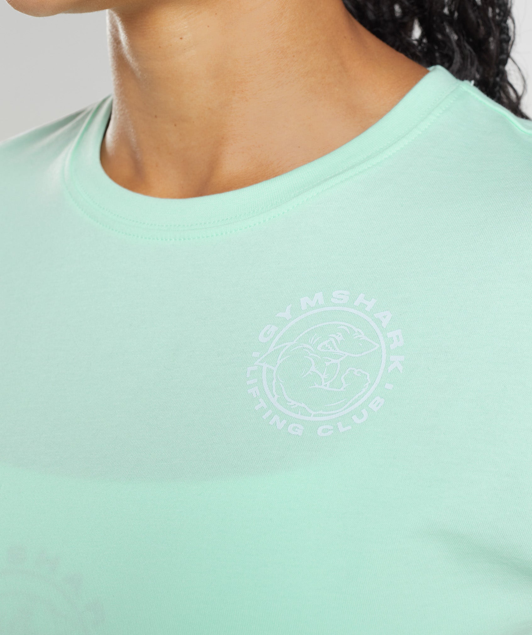 Tops Gymshark Legacy Crop Mujer Azules | 1803694-XP