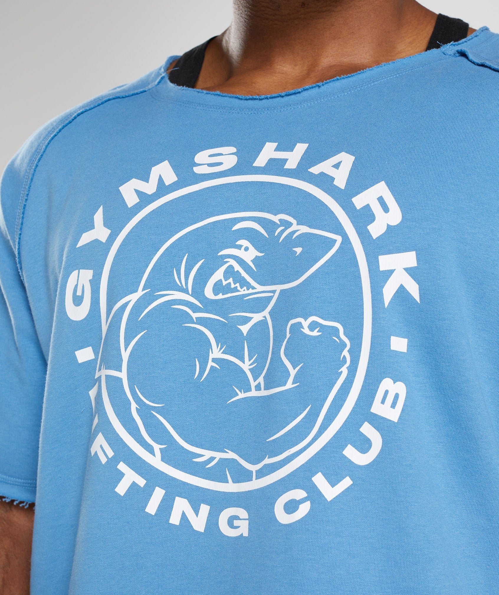 Tops Gymshark Legacy Rag Hombre Azules | 8195476-AW