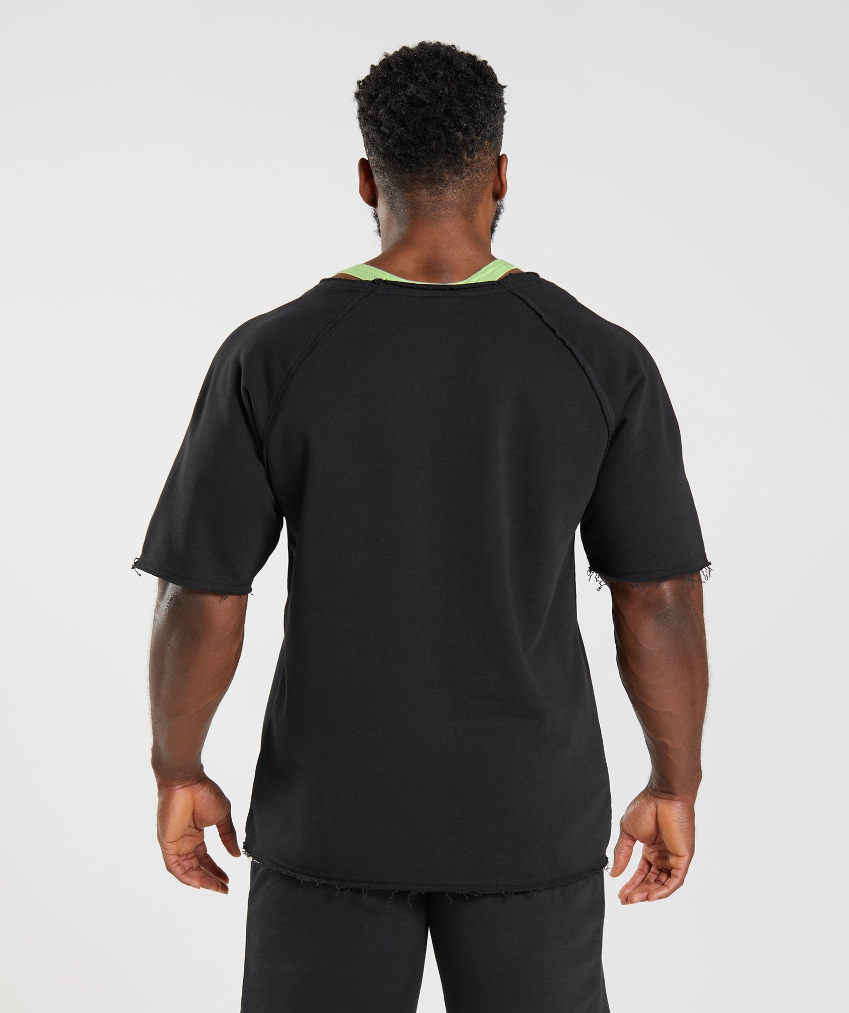 Tops Gymshark Legacy Rag Hombre Negras | 3714860-VF