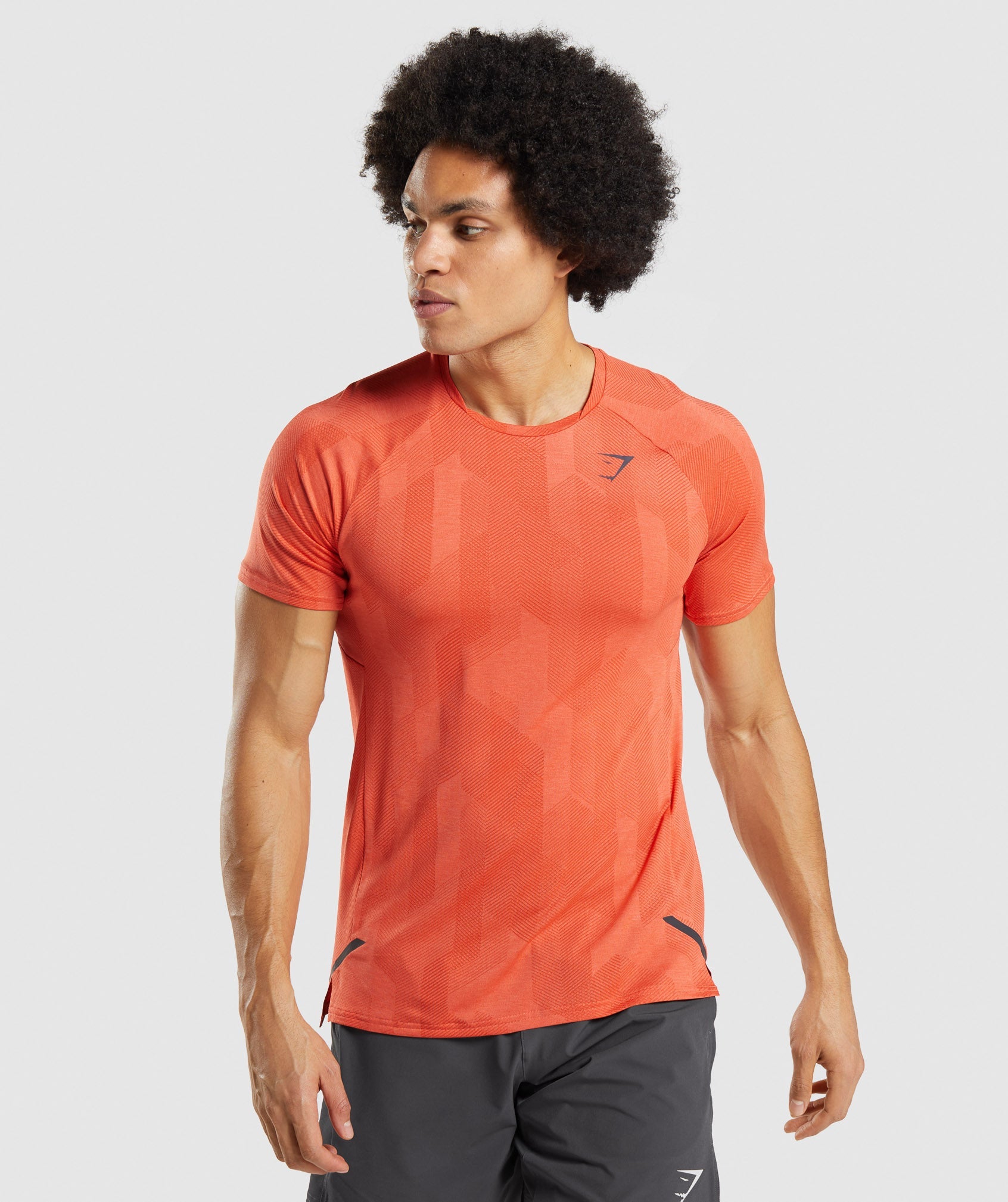 Camiseta Gymshark Apex Hombre Naranjas | 4620185-TI