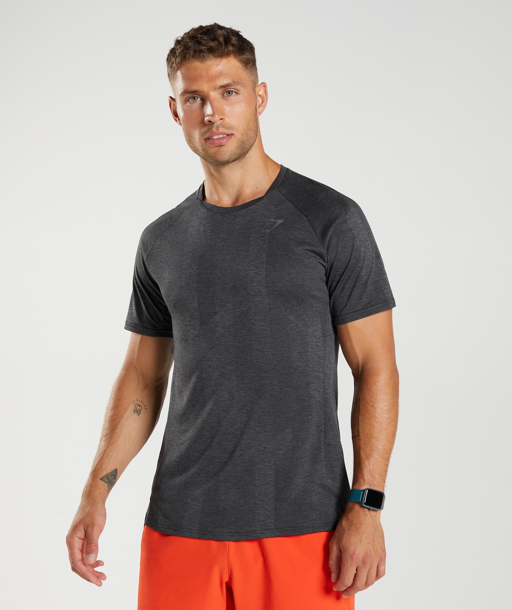 Camiseta Gymshark Apex Hombre Negras Gris | 1259064-OT