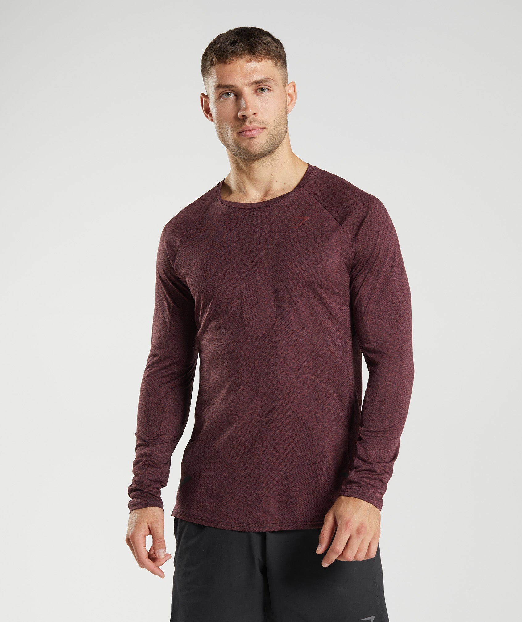 Camiseta Gymshark Apex Long Sleeve Hombre Marrones | 8796042-PC