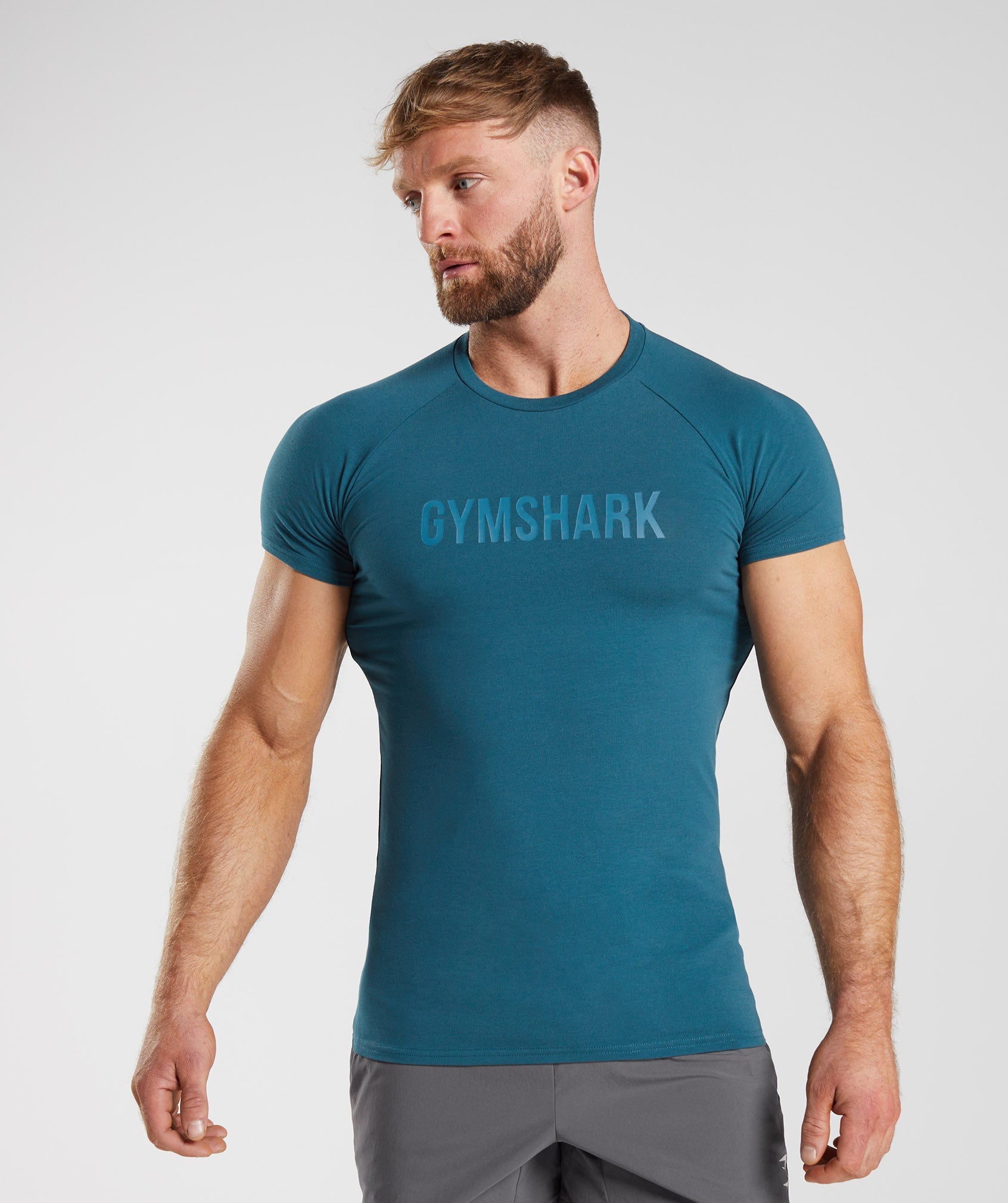 Camiseta Gymshark Apollo Hombre Azules | 9385402-WA