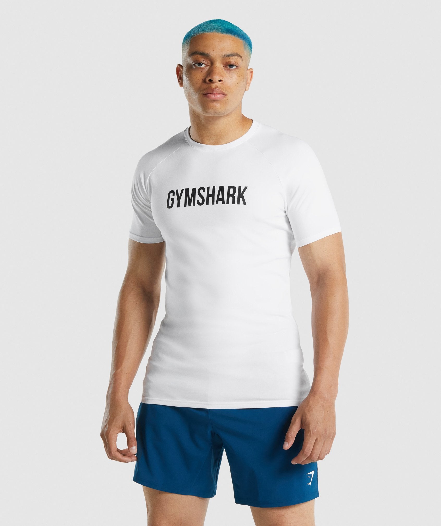 Camiseta Gymshark Apollo Hombre Blancas | 2708194-GM