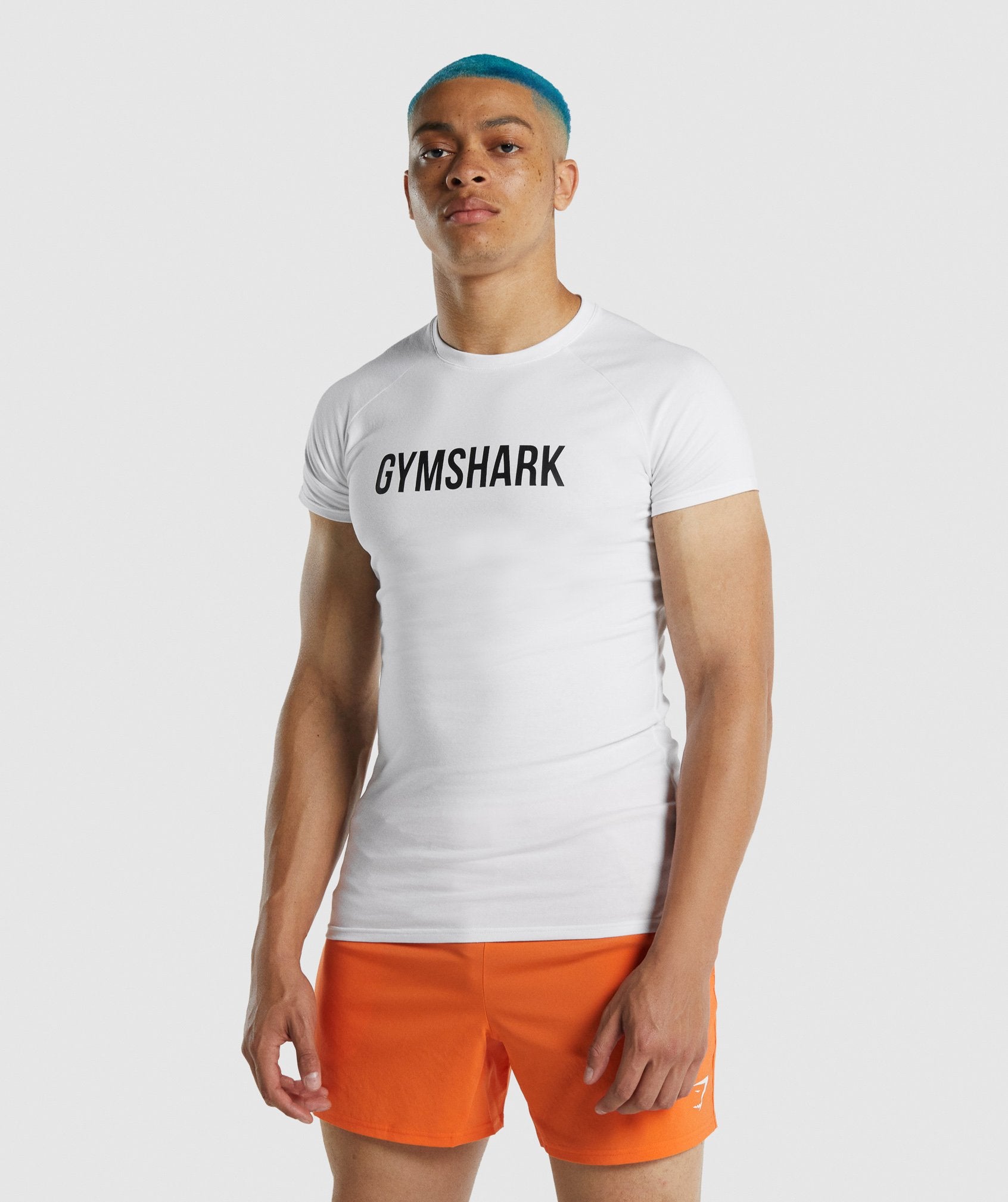 Camiseta Gymshark Apollo Hombre Blancas | 7342618-WY