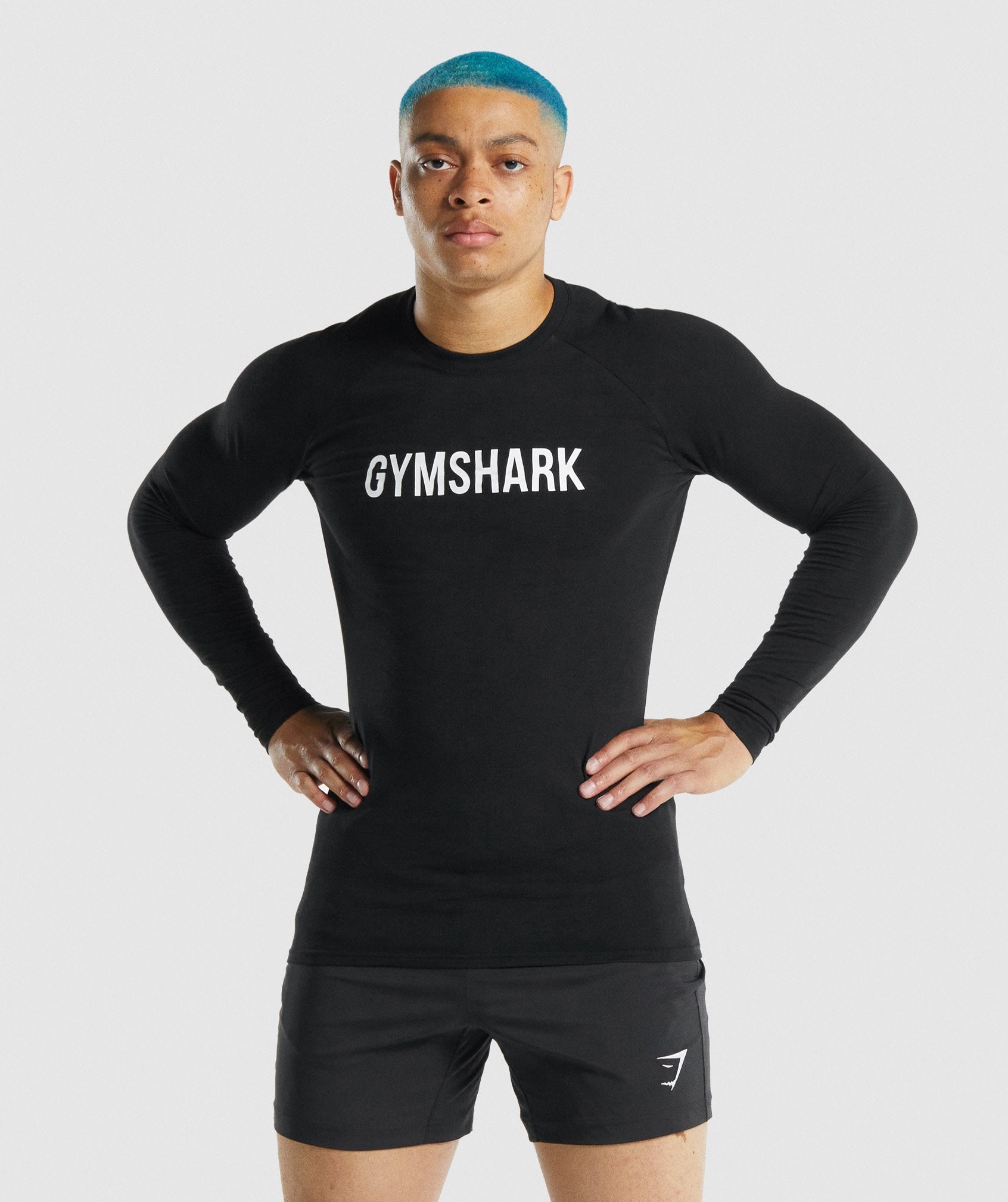 Camiseta Gymshark Apollo Long Sleeve Hombre Negras | 3567418-JV