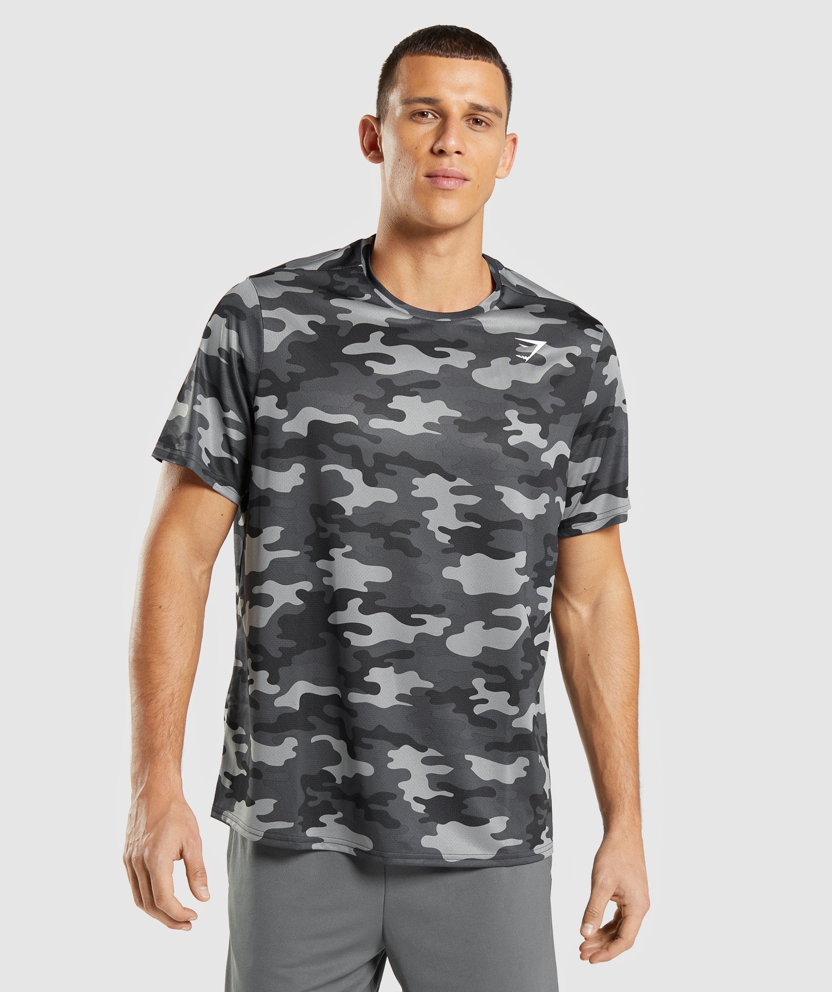 Camiseta Gymshark Arrival Hombre Gris | 7946580-OE