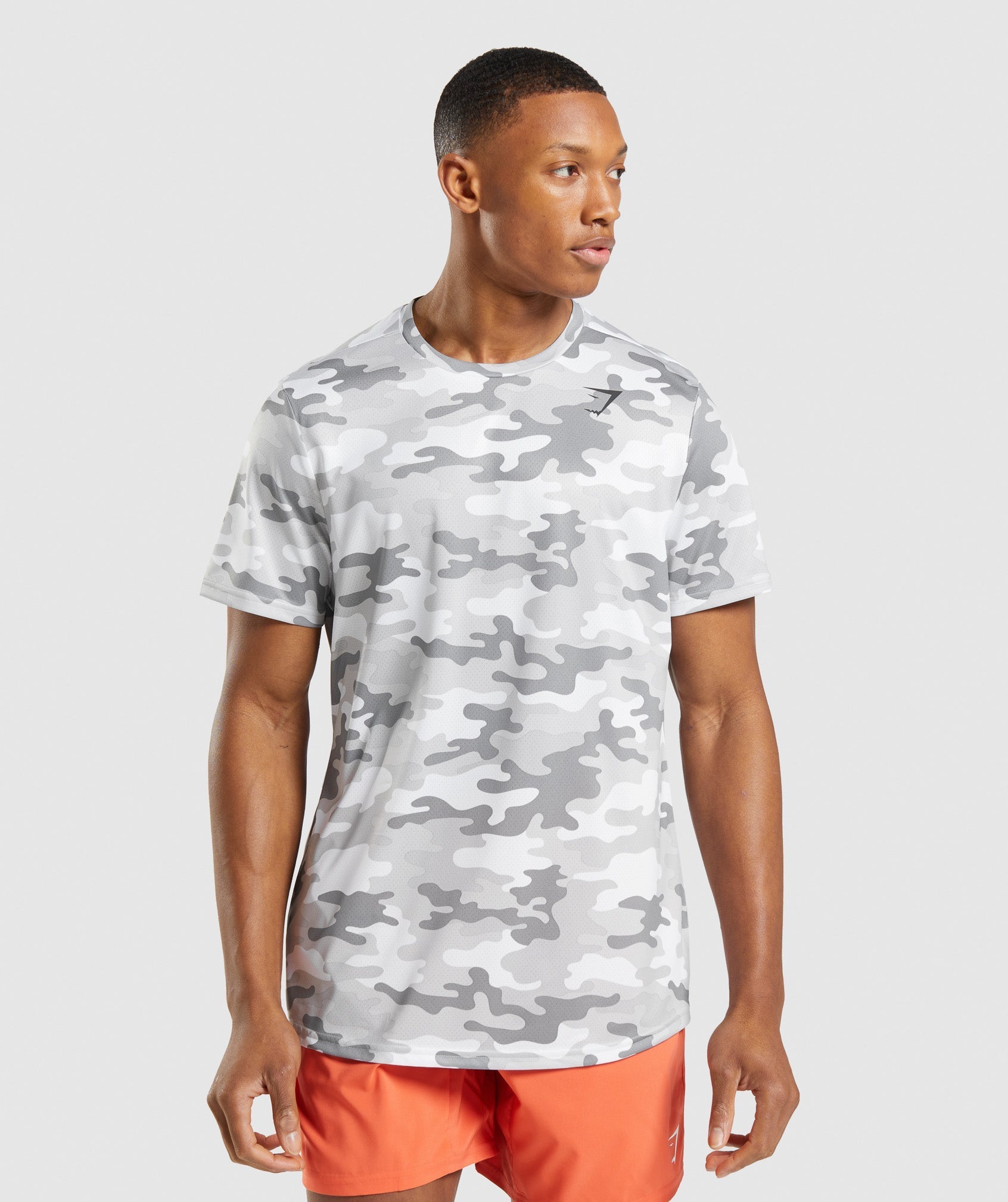 Camiseta Gymshark Arrival Hombre Gris Claro | 3275946-TJ