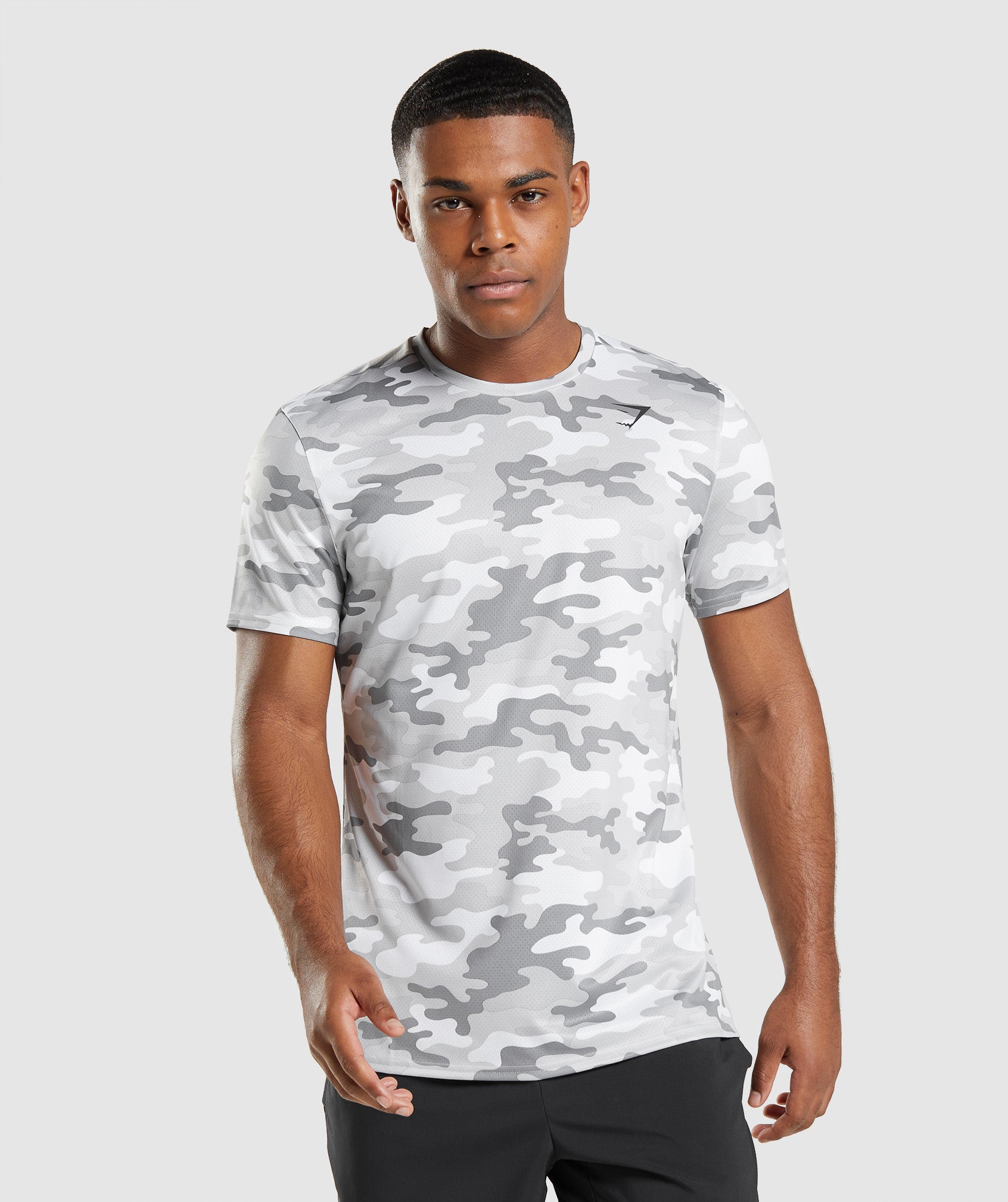 Camiseta Gymshark Arrival Hombre Gris Claro | 4208316-ZD