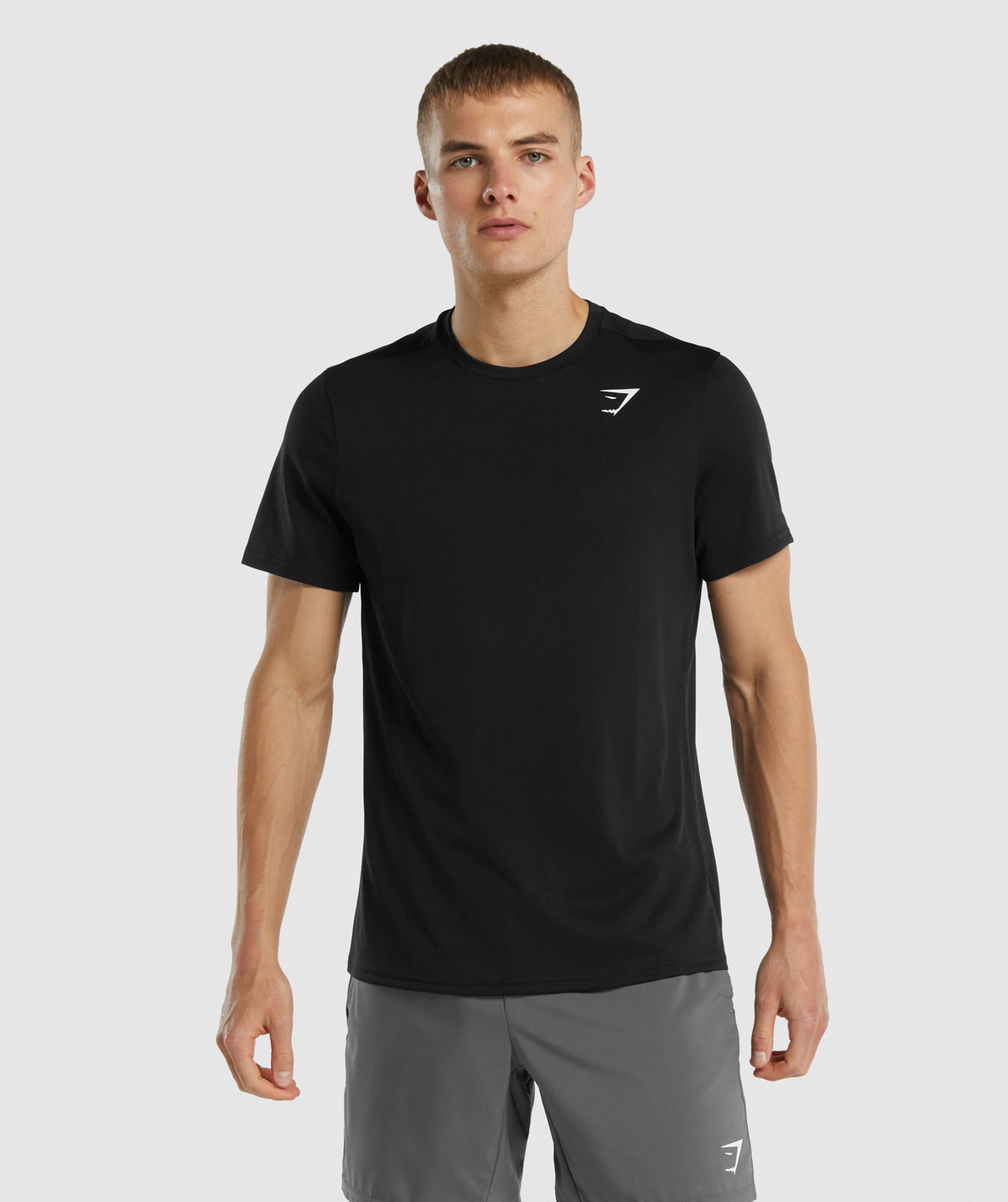 Camiseta Gymshark Arrival Regular Fit Hombre Negras | 6503187-TL