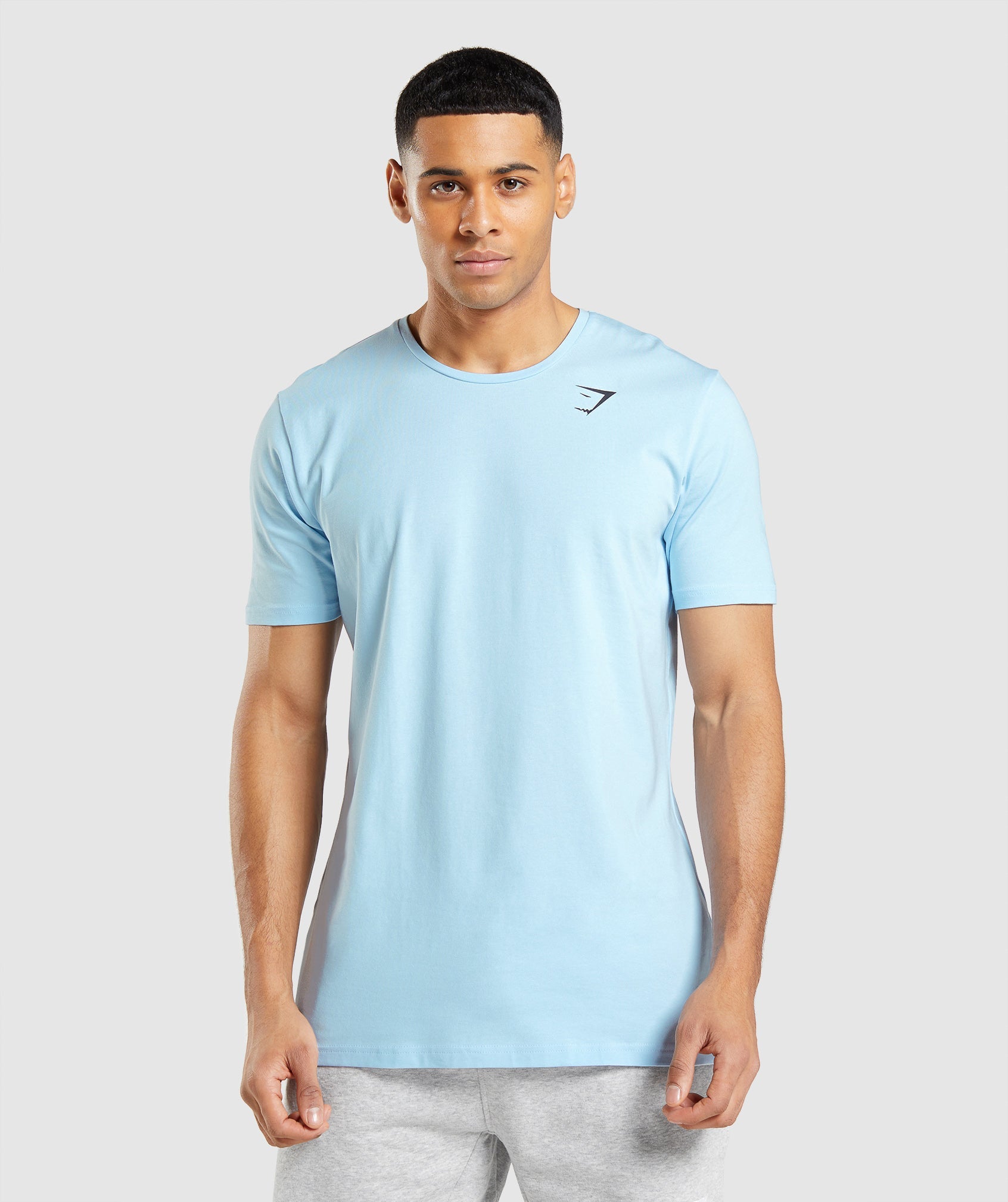 Camiseta Gymshark Essential Hombre Azules | 7250834-ZY