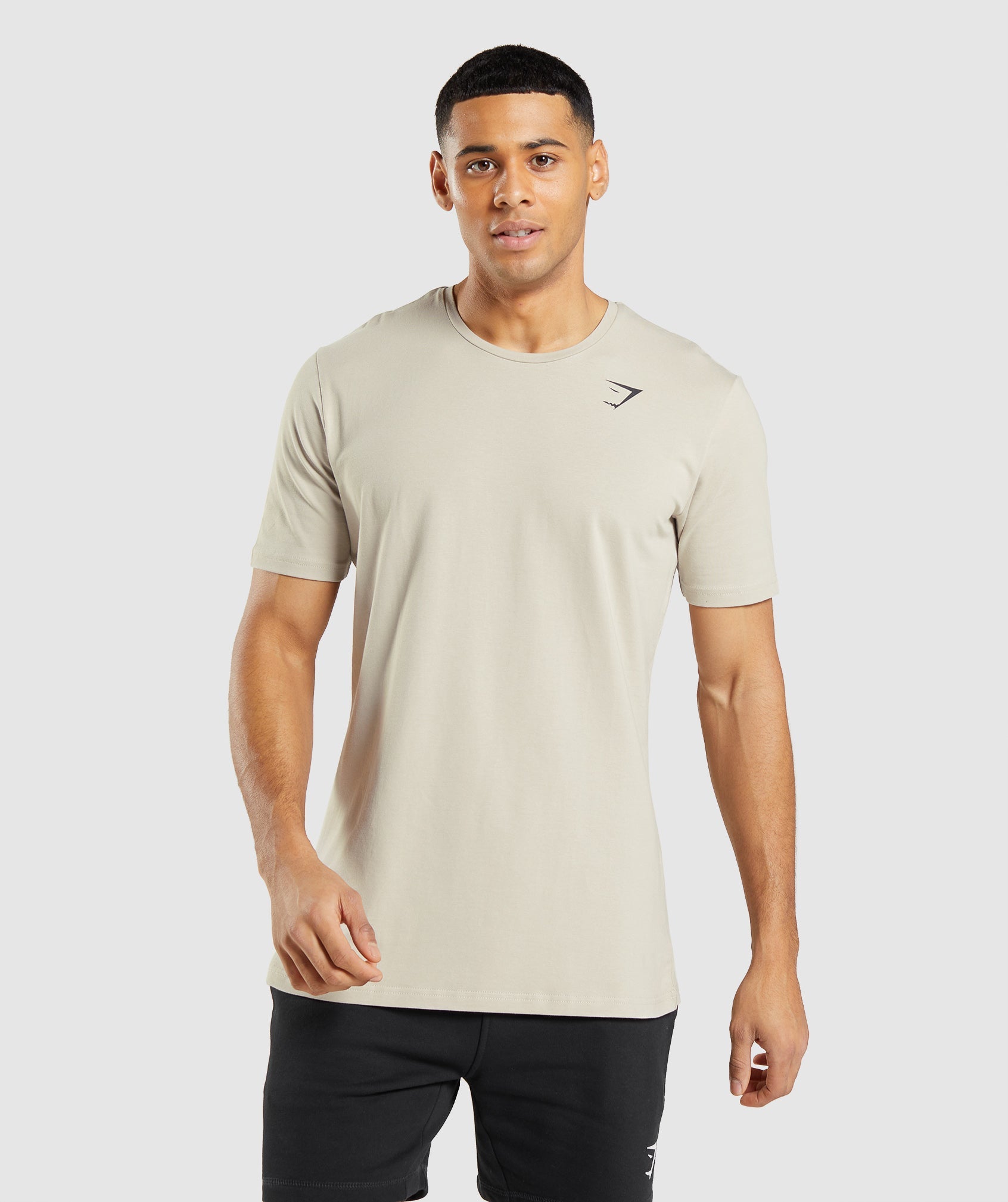 Camiseta Gymshark Essential Hombre Gris | 9712306-XT