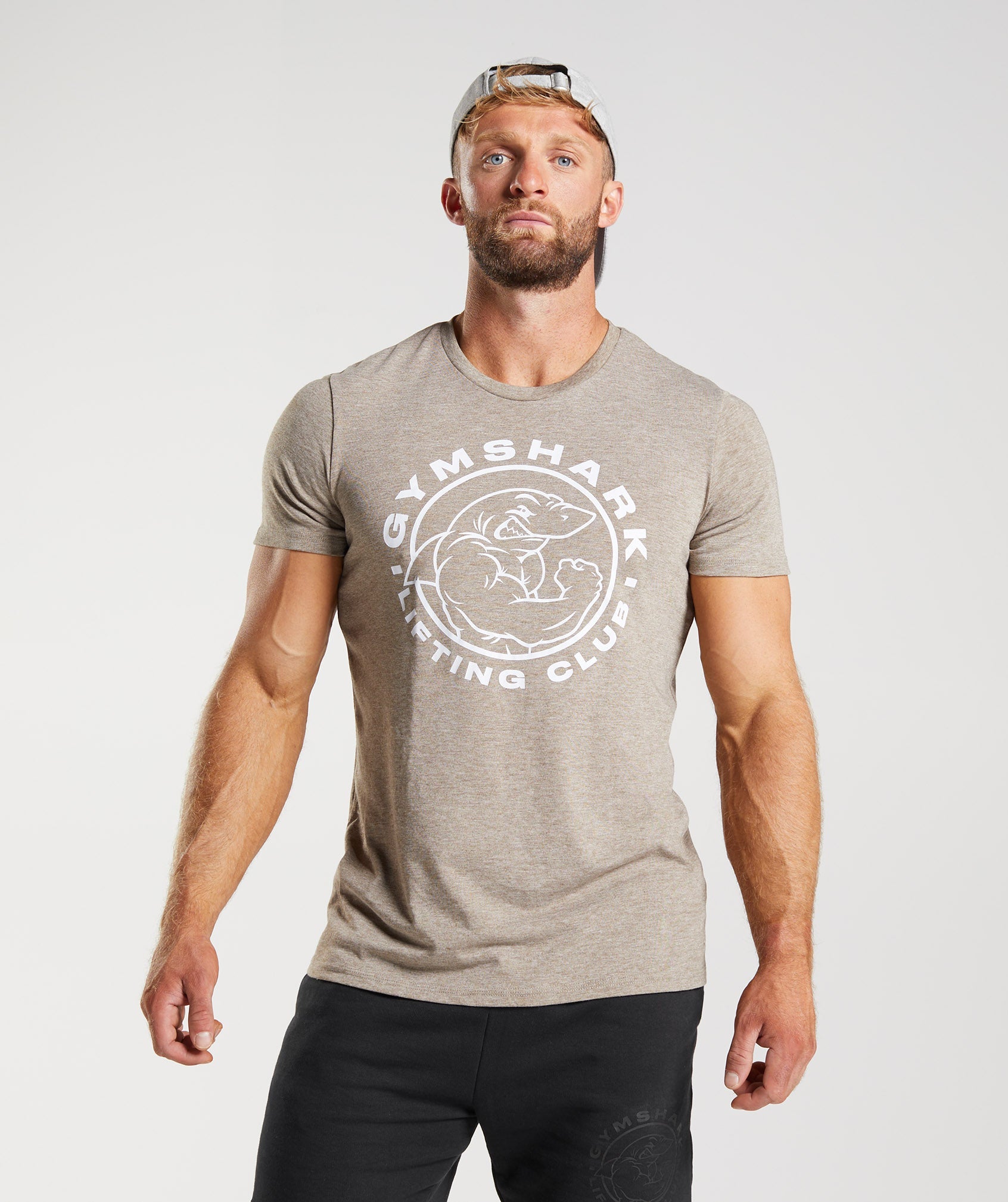 Camiseta Gymshark Legacy Hombre Gris | 6943170-AQ