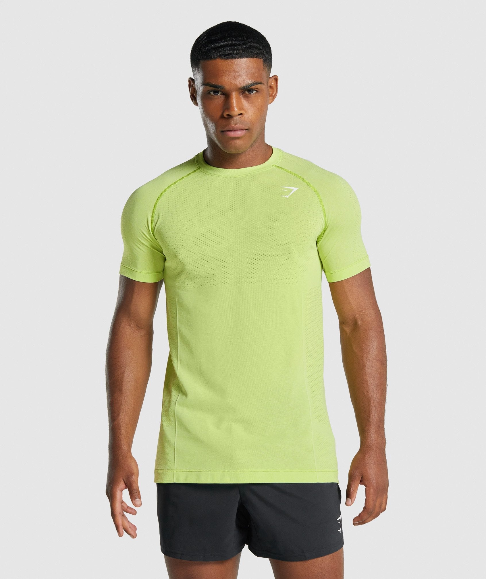 Camiseta Gymshark Vital Light seamless Hombre Amarillo | 7951024-QG