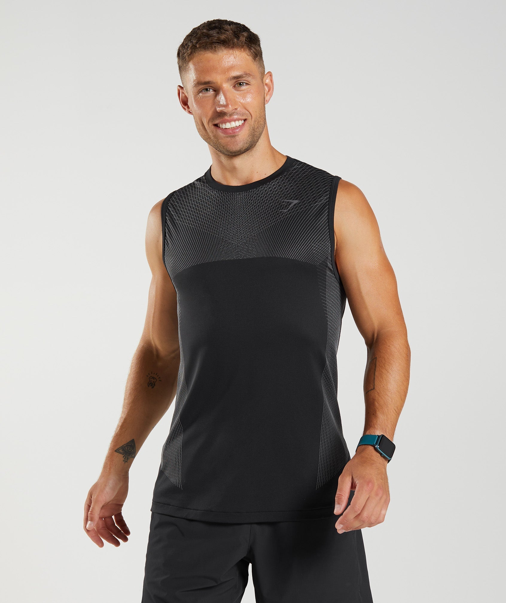 Camiseta Tirantes Gymshark Apex Seamless Hombre Negras | 8026745-VI