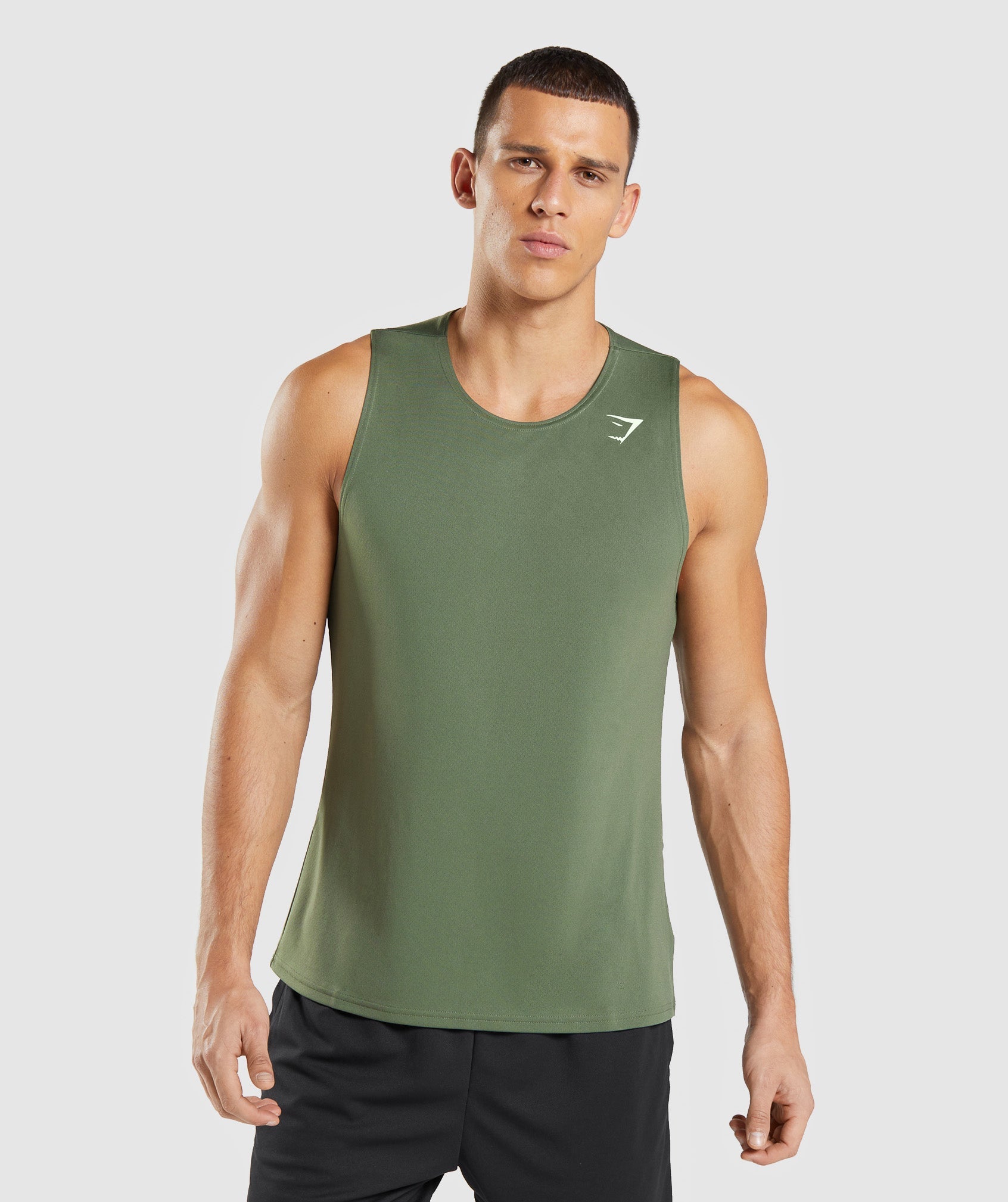 Camiseta Tirantes Gymshark Arrival Hombre Verde Oliva | 8640732-QO