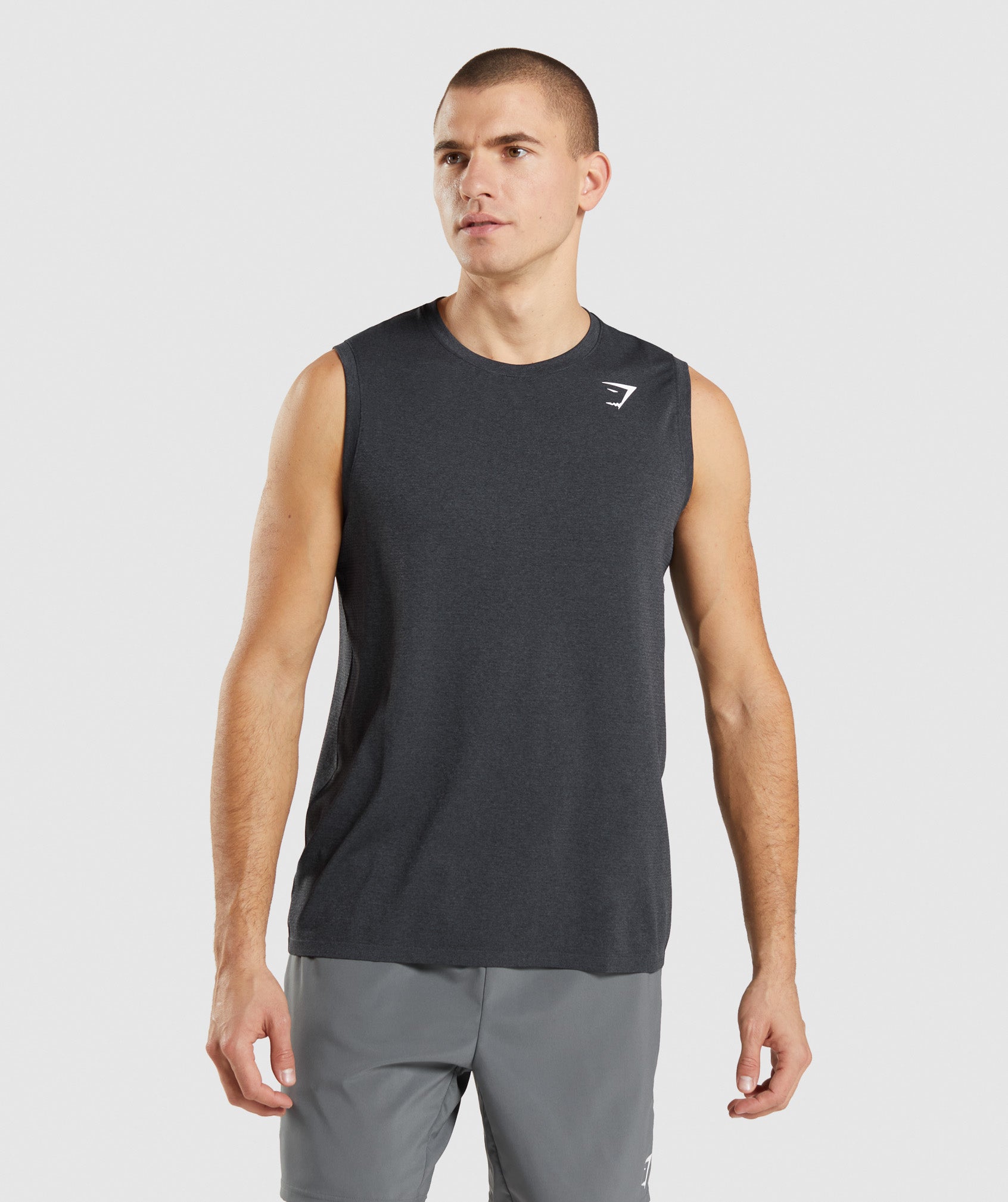 Camiseta Tirantes Gymshark Arrival Seamless Hombre Negras | 6082319-GP