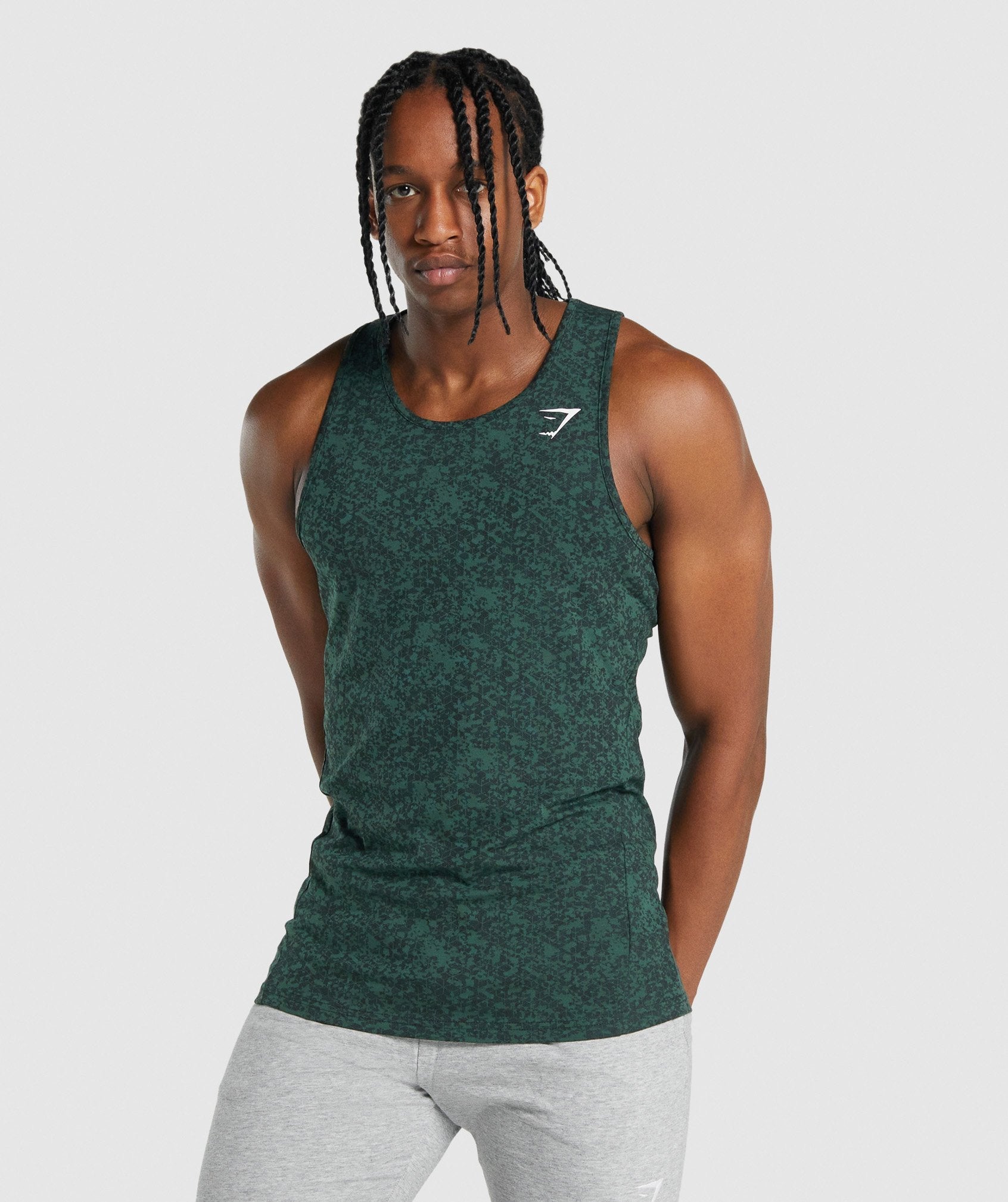 Camiseta Tirantes Gymshark Critical 2.0 Hombre Verde Oscuro | 6157892-HY