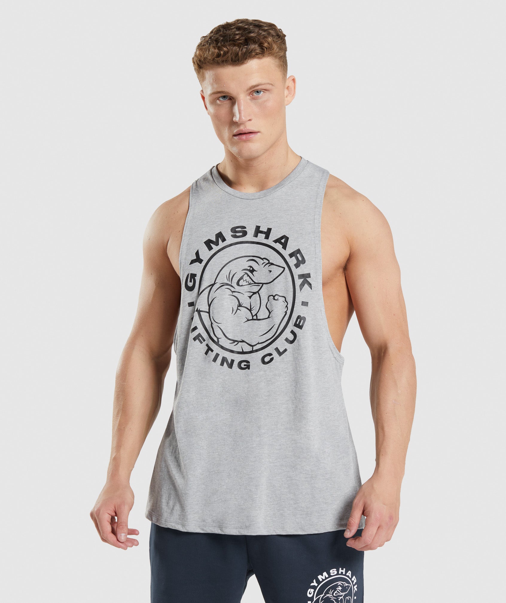 Camiseta Tirantes Gymshark Legacy Drop Arm Hombre Gris Claro | 9563741-FT