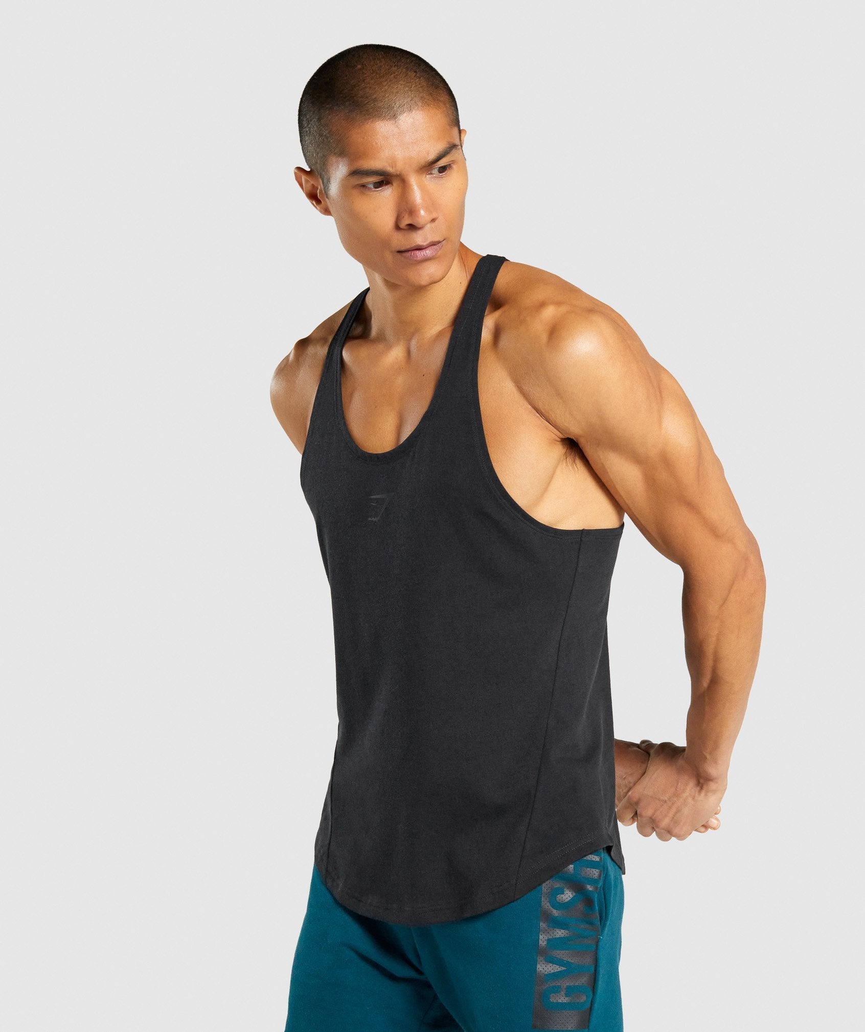 Chalecos Gymshark Bold Stringer Hombre Negras | 1360942-HE