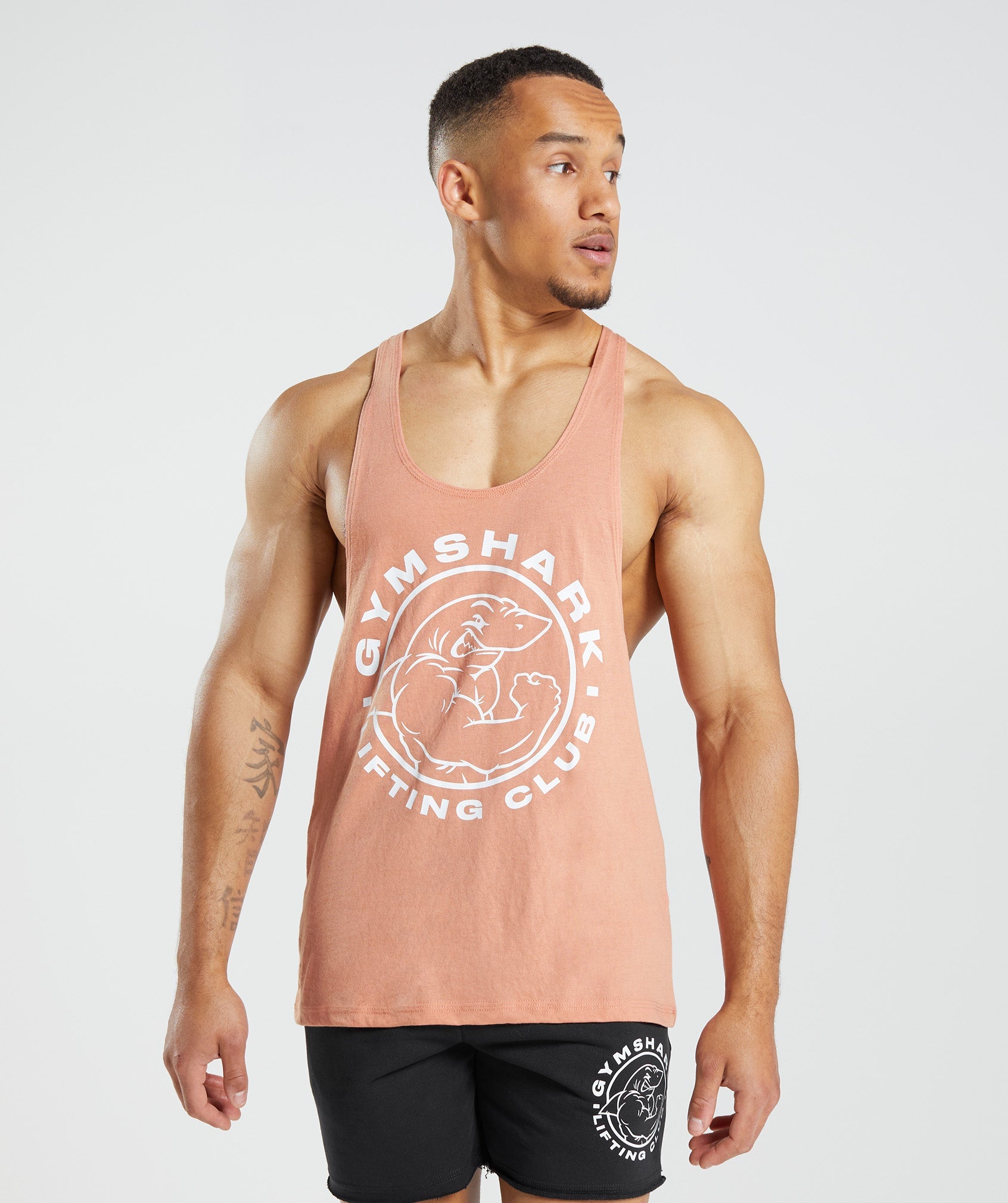 Chalecos Gymshark Legacy Stringer Hombre Rosas | 2615384-GJ